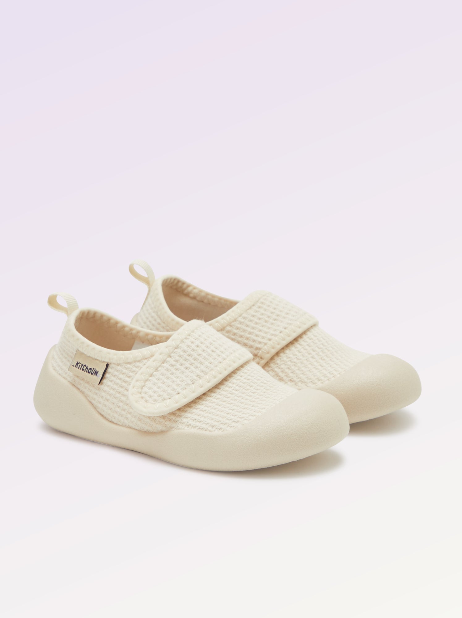 Chaussons motricité 3 '1ers pas' - Kitchoun - Beige (DMT51_4)
