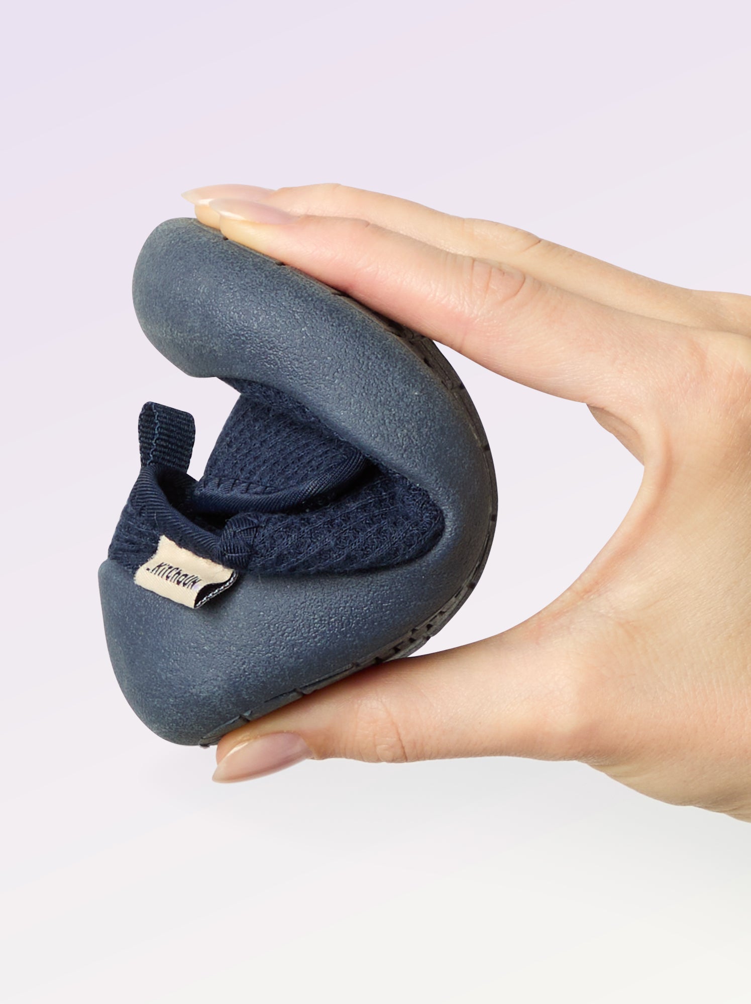 Chaussons motricité 3 '1ers pas' - Kitchoun - Bleu