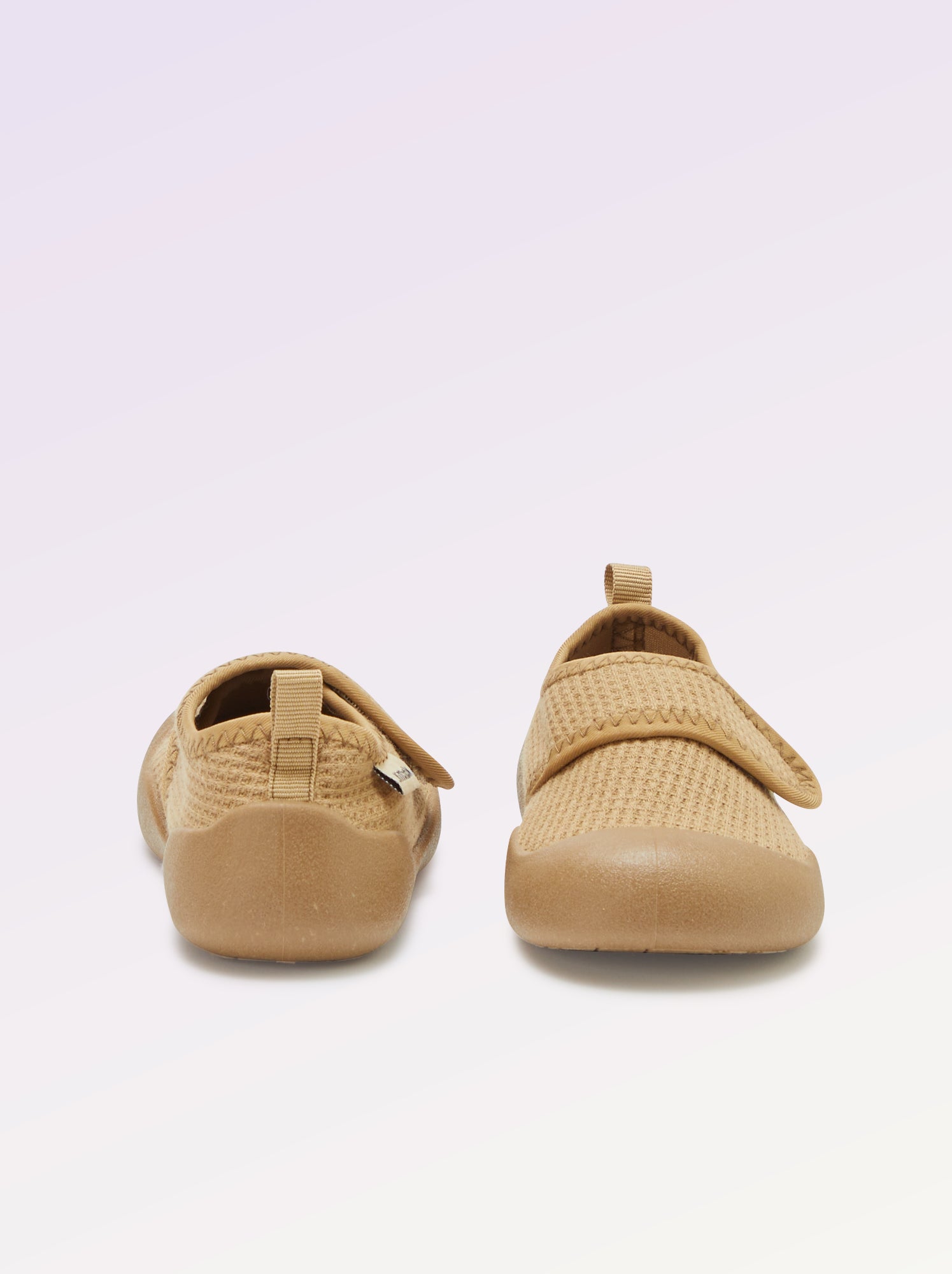 Chaussons motricité 3 '1ers pas' - Kitchoun - Marron