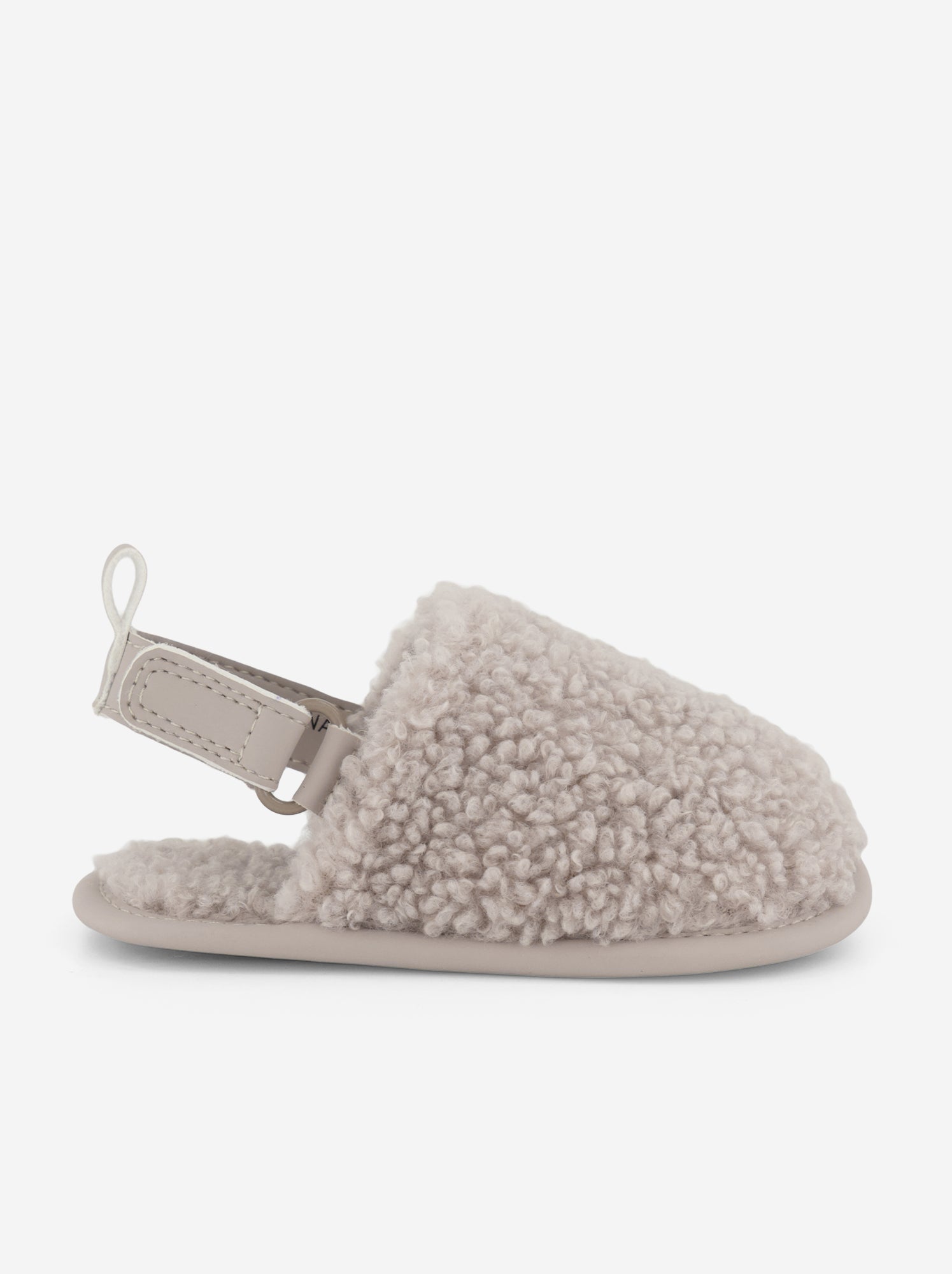 Chaussons mules avec brides de maintien - Beige