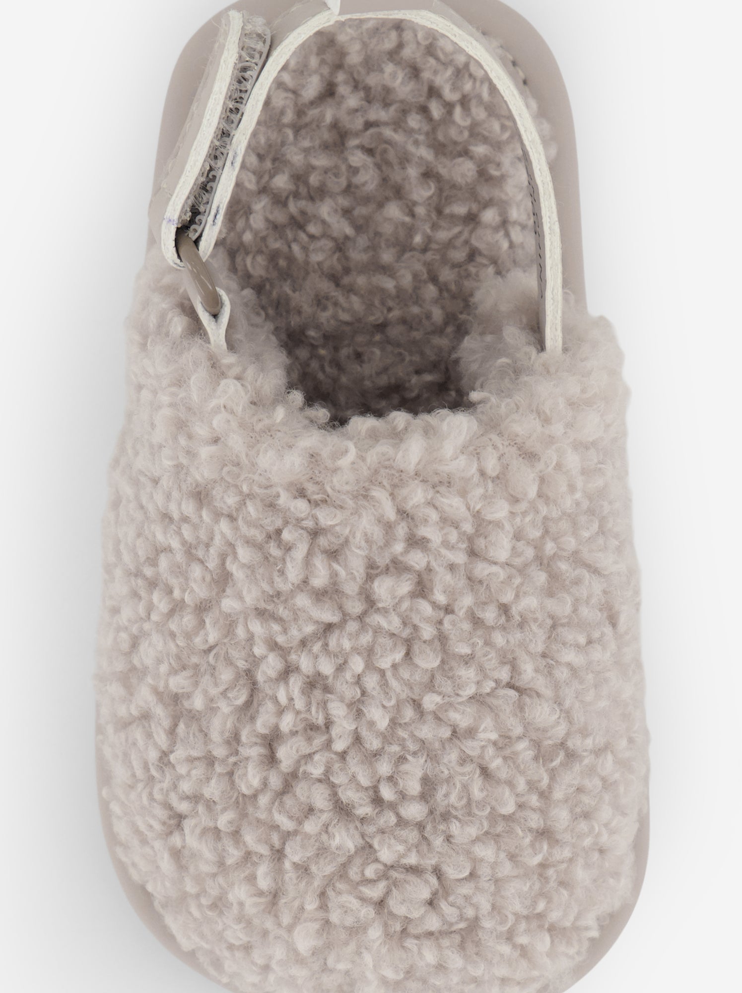 Chaussons mules avec brides de maintien - Beige