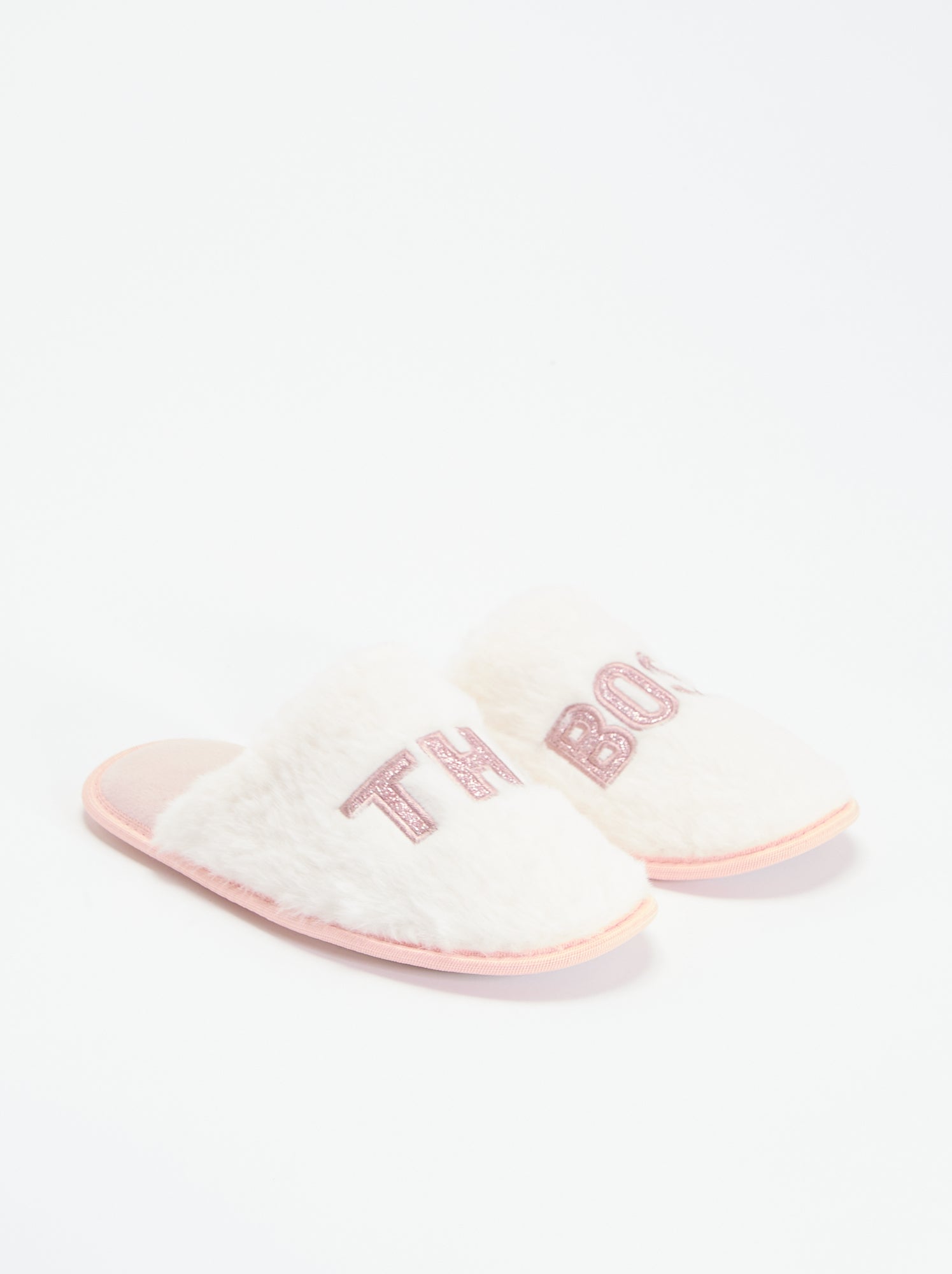 Chaussons mules - Blanc