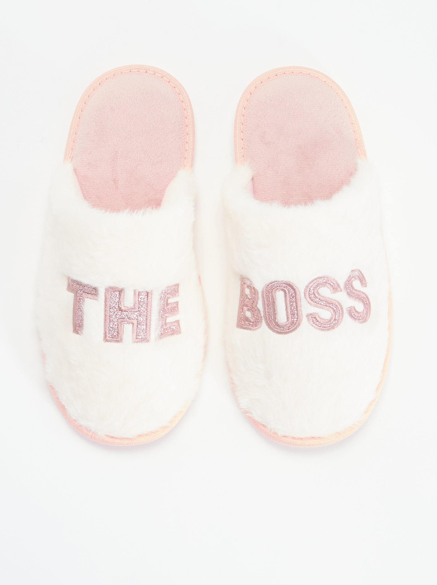 Chaussons mules - Blanc