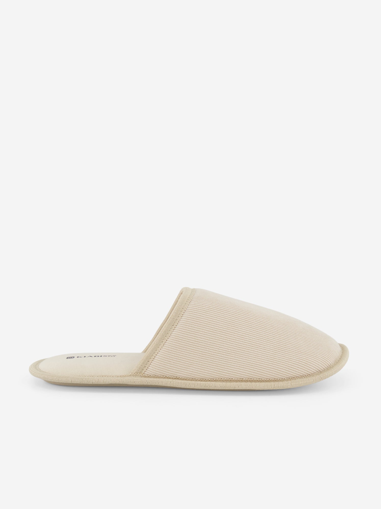 Chaussons mules en velours - Beige