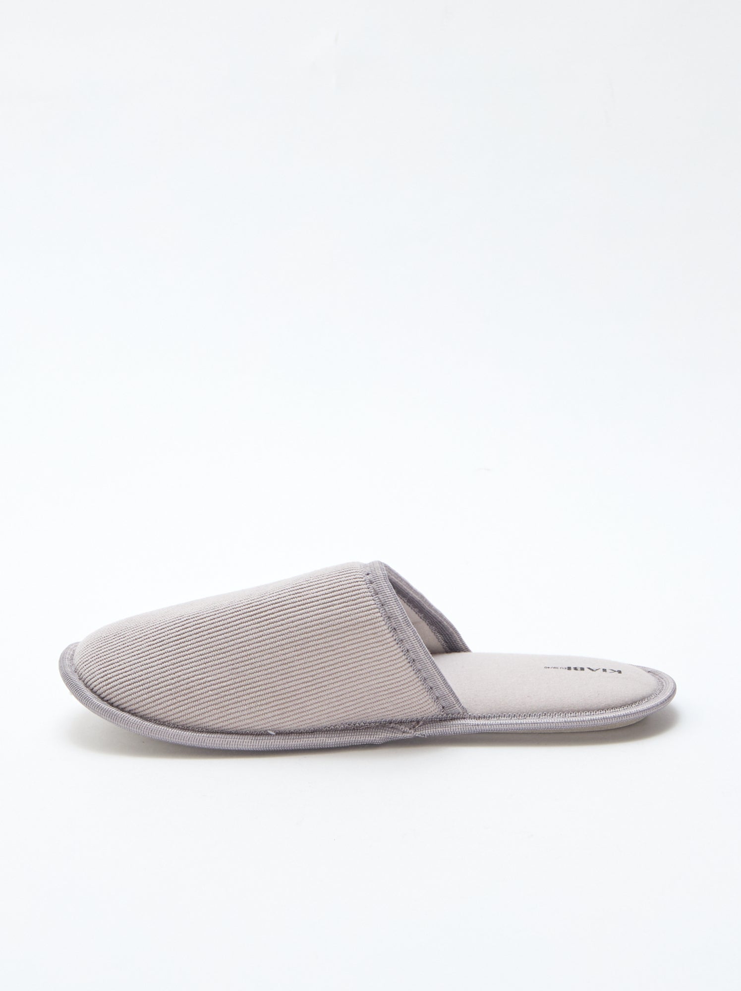 Chaussons mules en velours - Gris