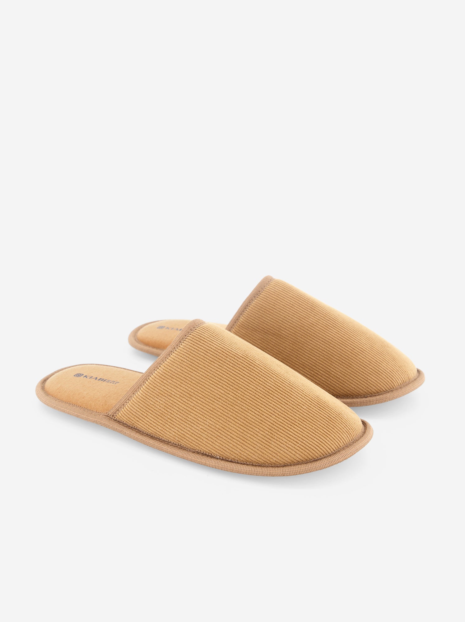 Chaussons mules en velours - Marron