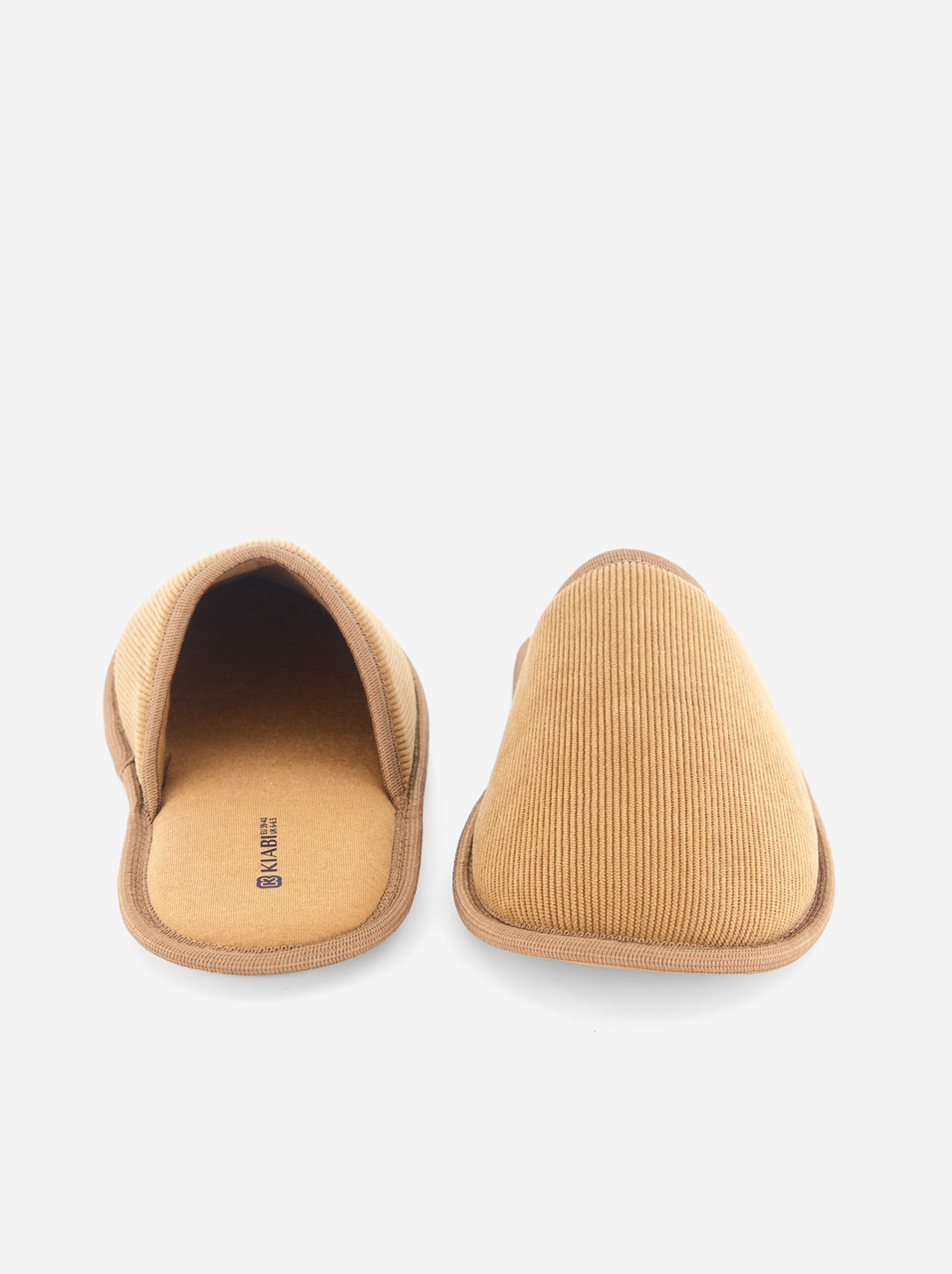 Chaussons mules en velours - Marron