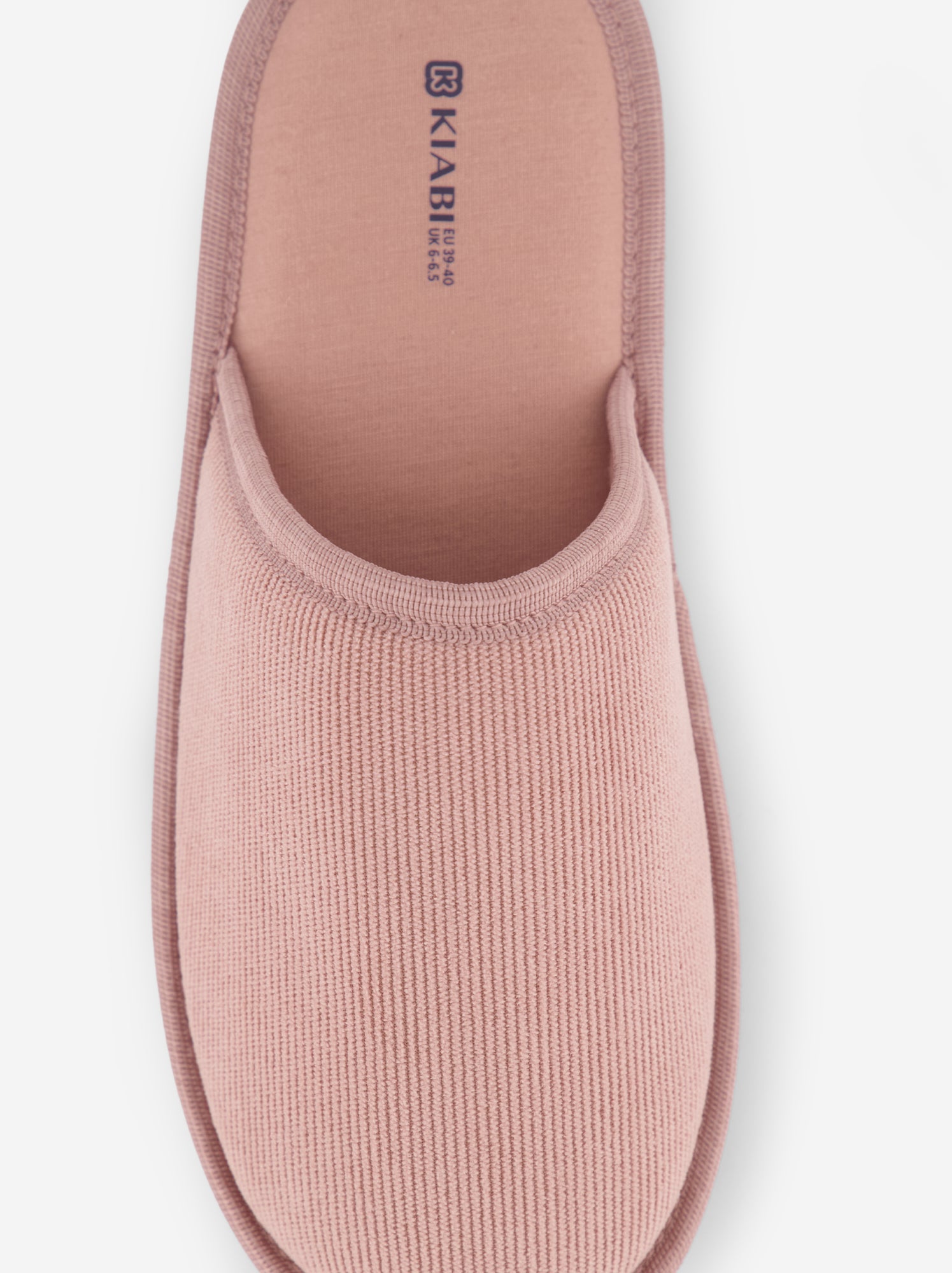 Chaussons mules en velours - Rose