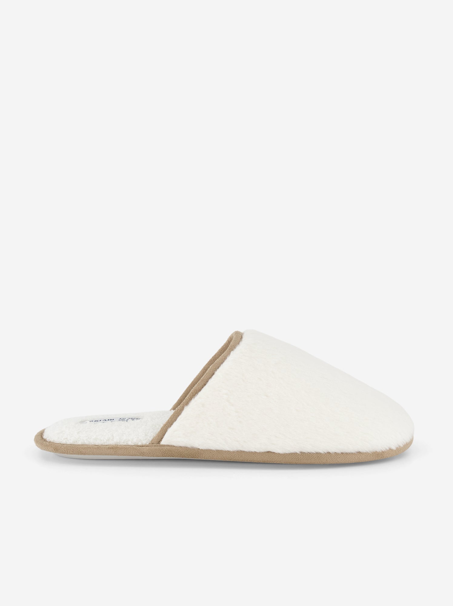 Chaussons mules fourrés - Beige