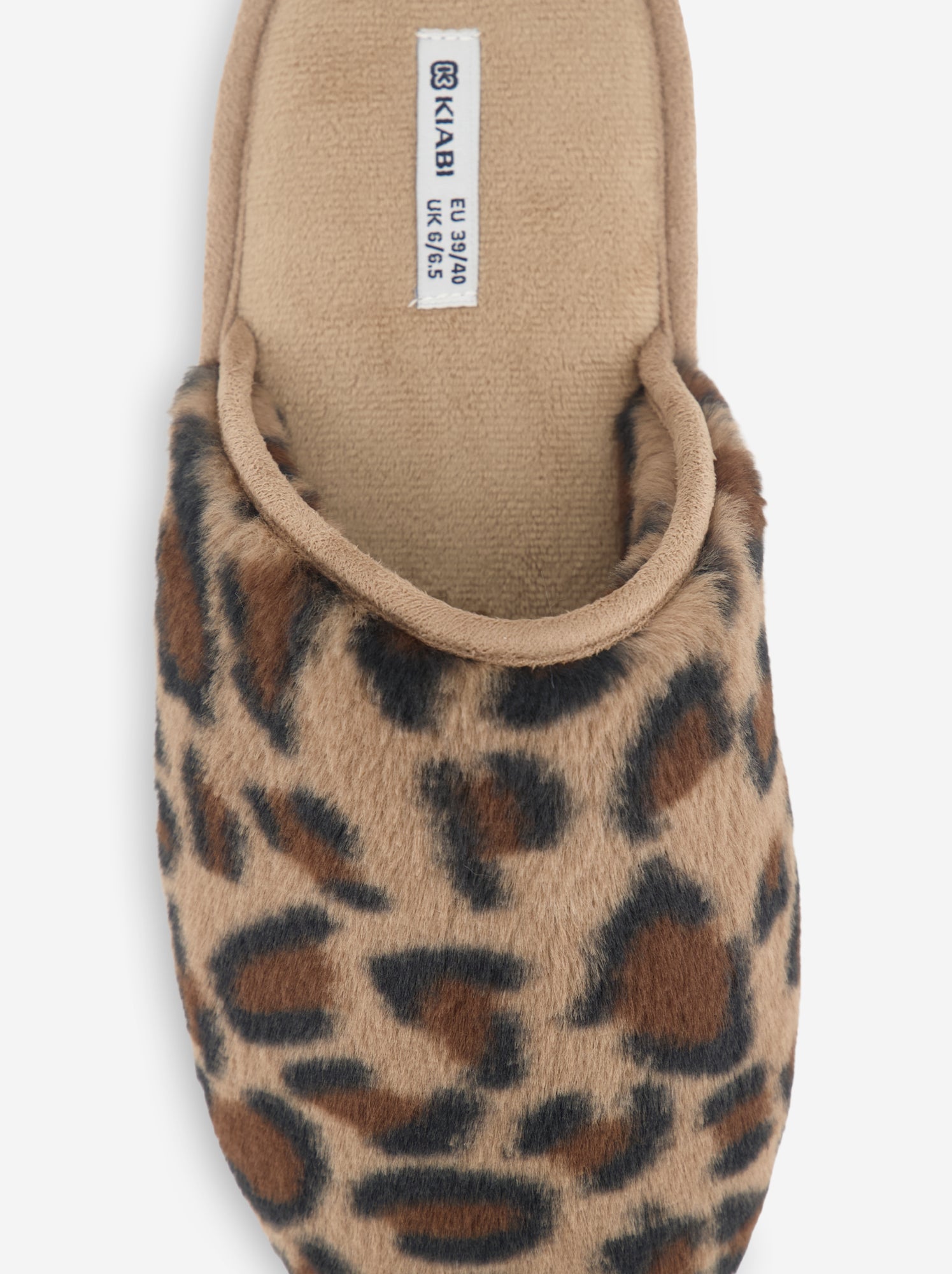 Chaussons mules fourrés - Marron