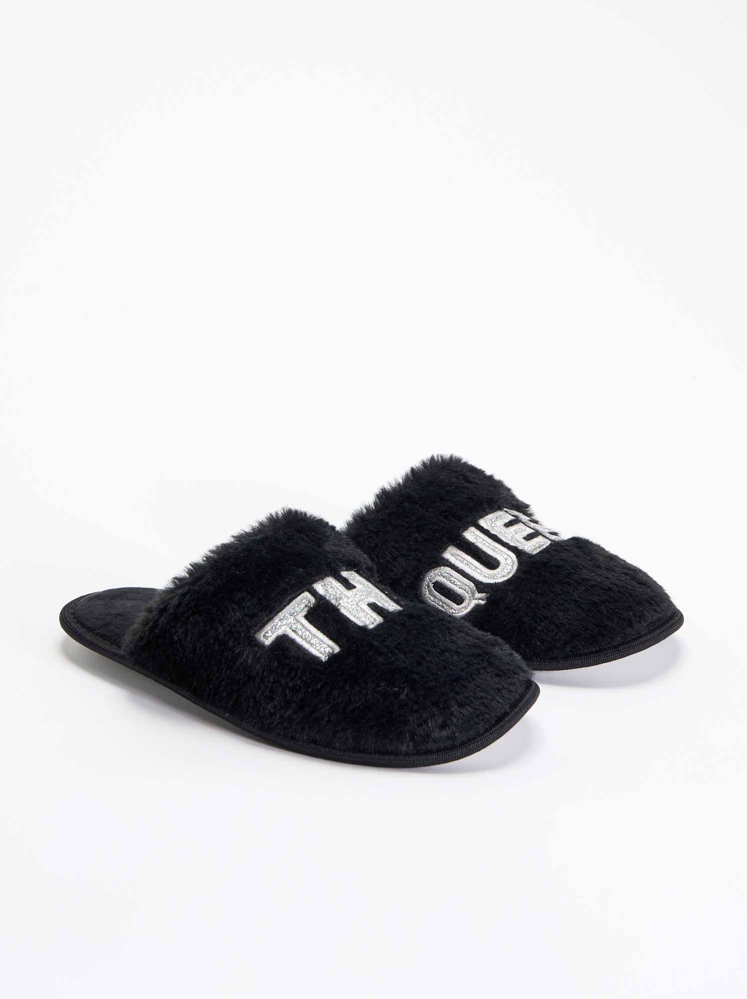 Chaussons mules - Noir