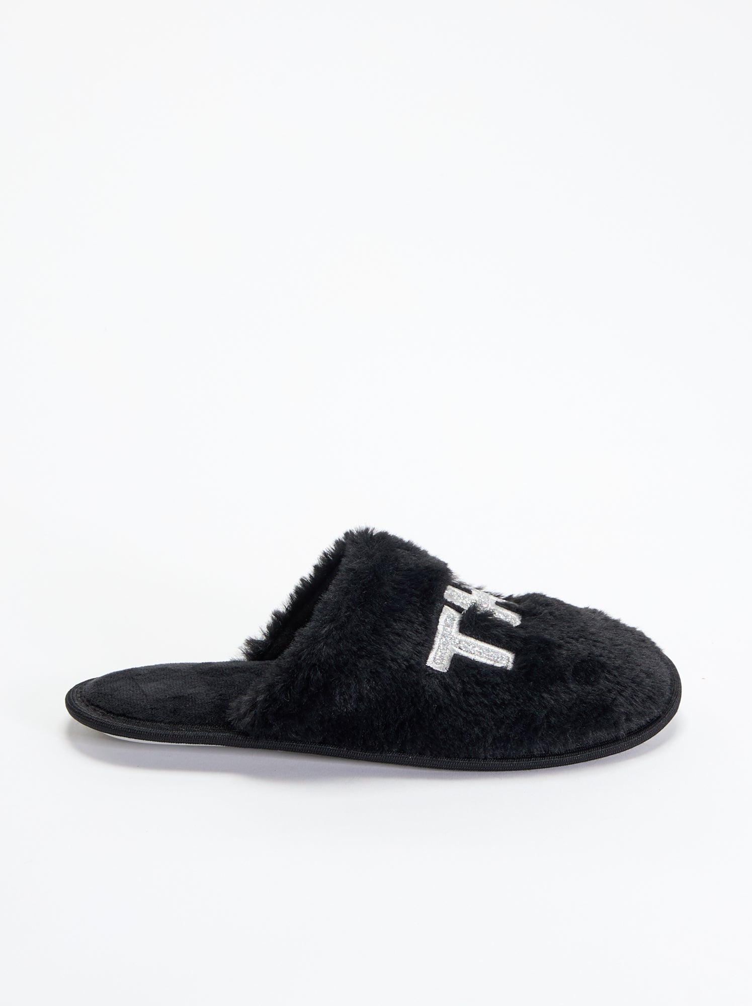 Chaussons mules - Noir