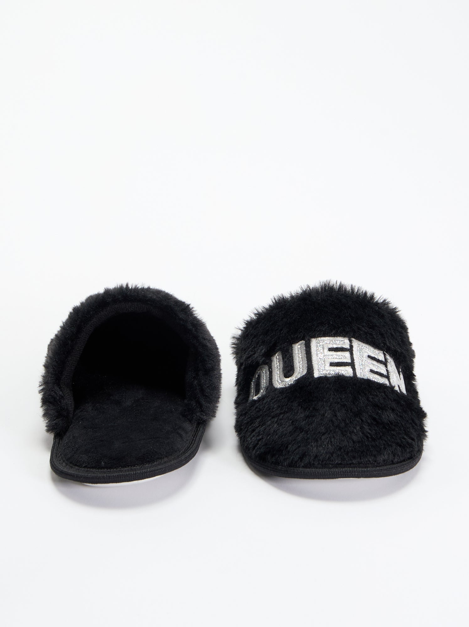 Chaussons mules - Noir
