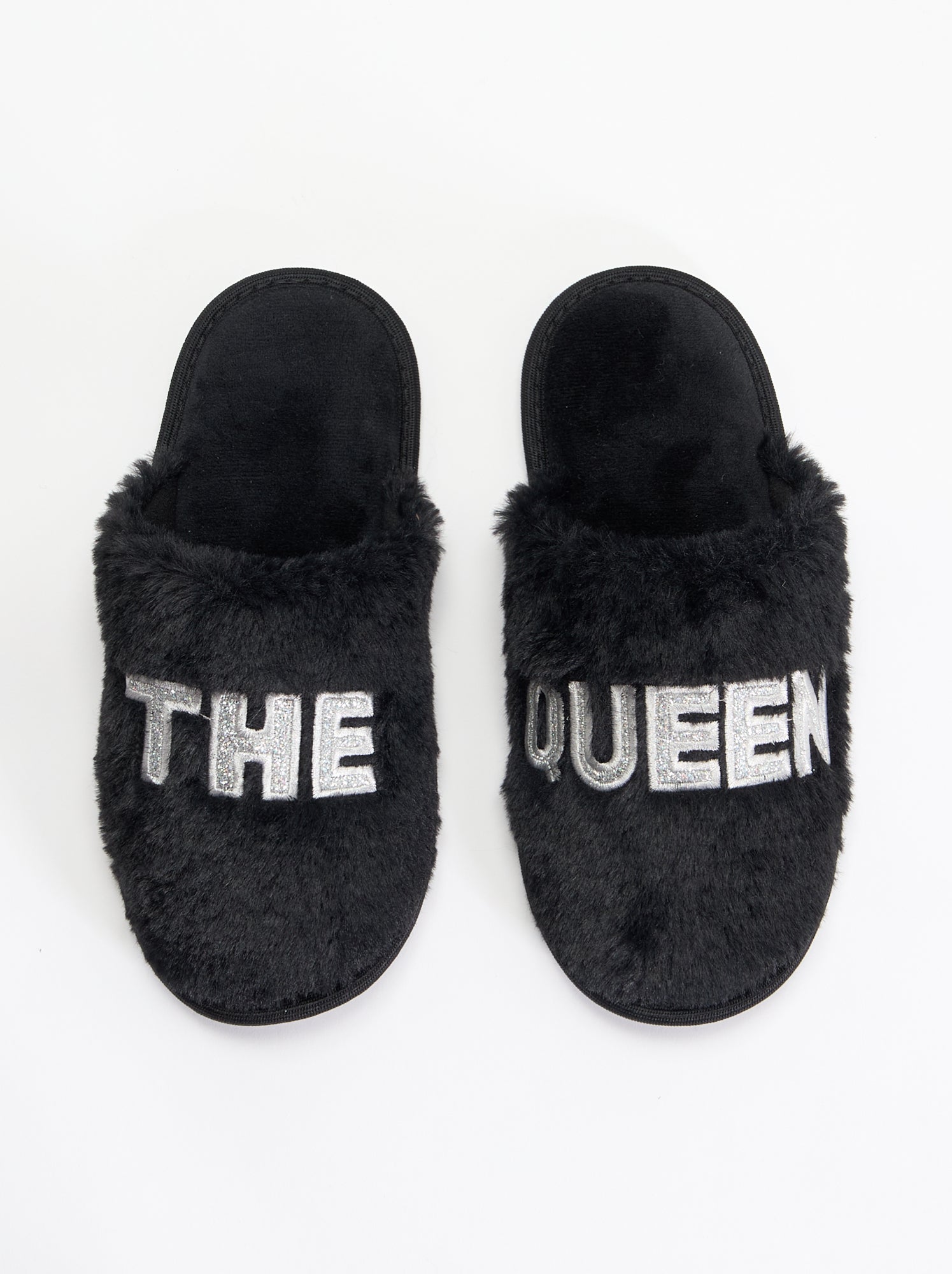 Chaussons mules - Noir