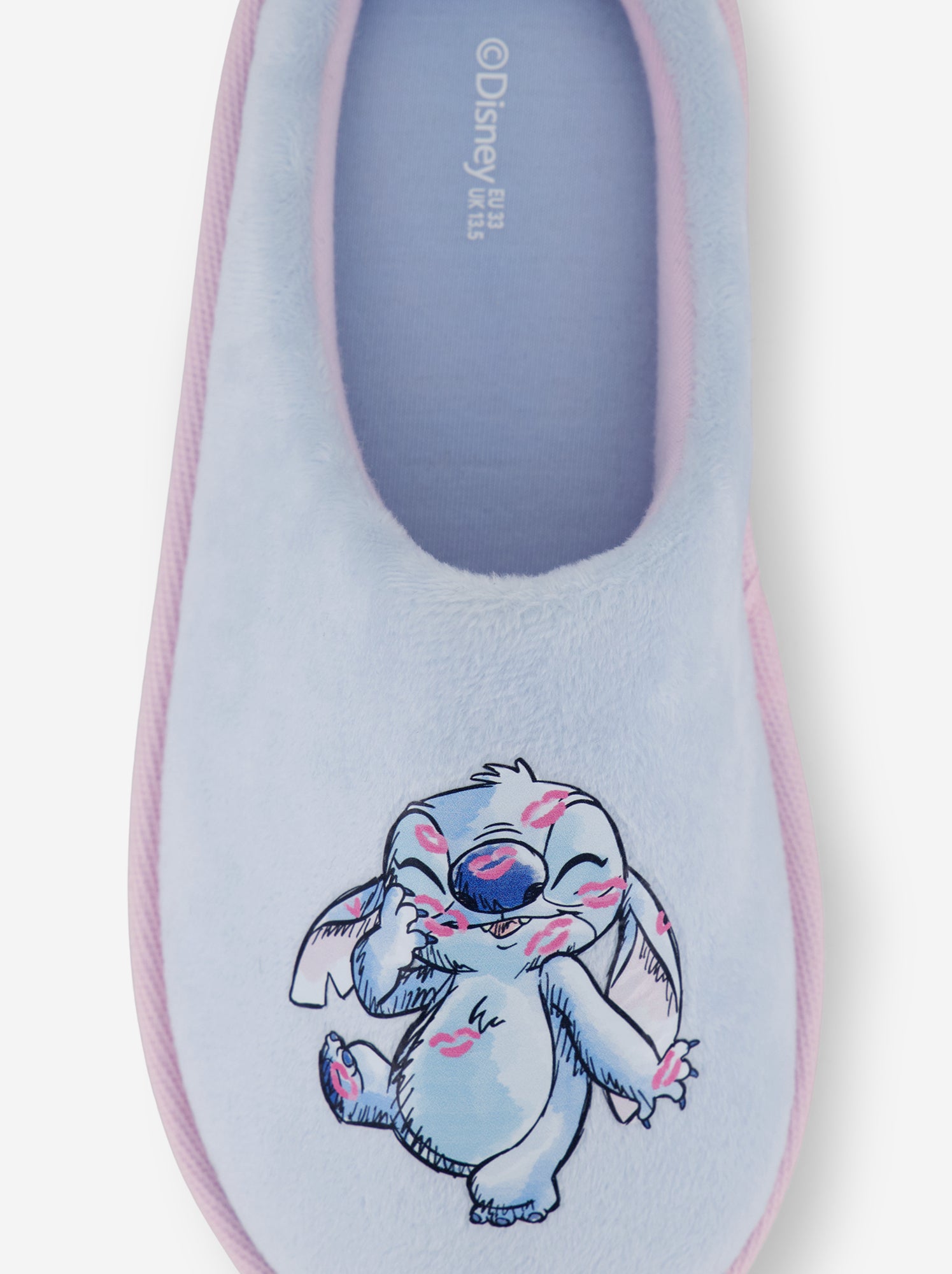 Chaussons mules 'Stitch' - Bleu