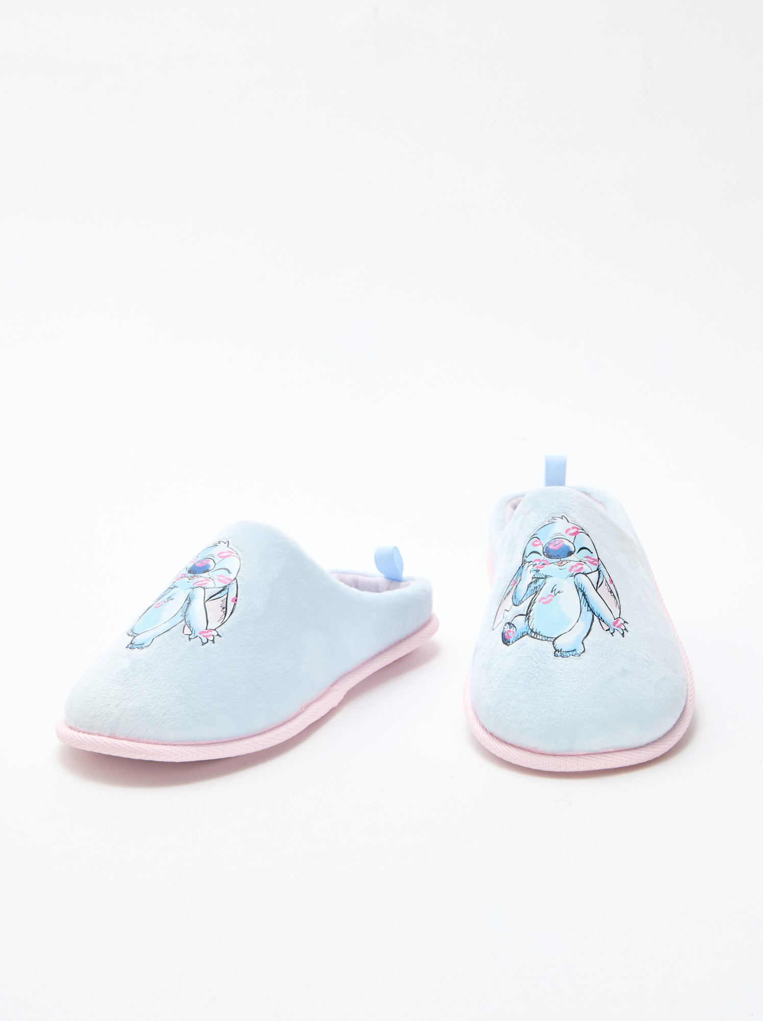 Chaussons mules 'Stitch' - Bleu