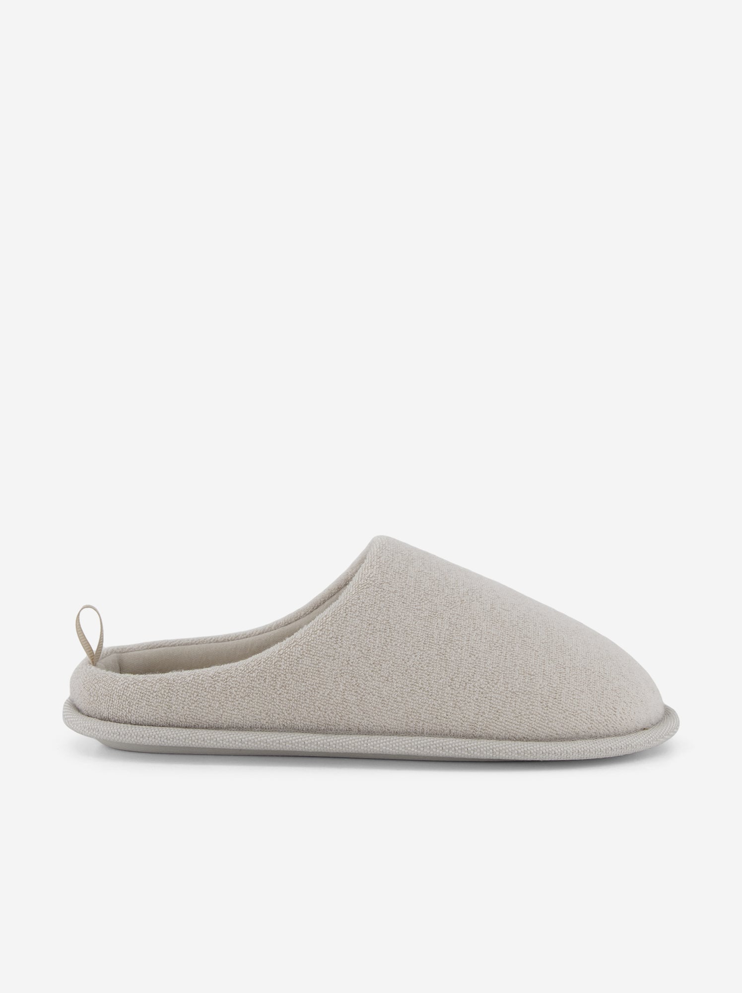 Chaussons mules unis - Beige