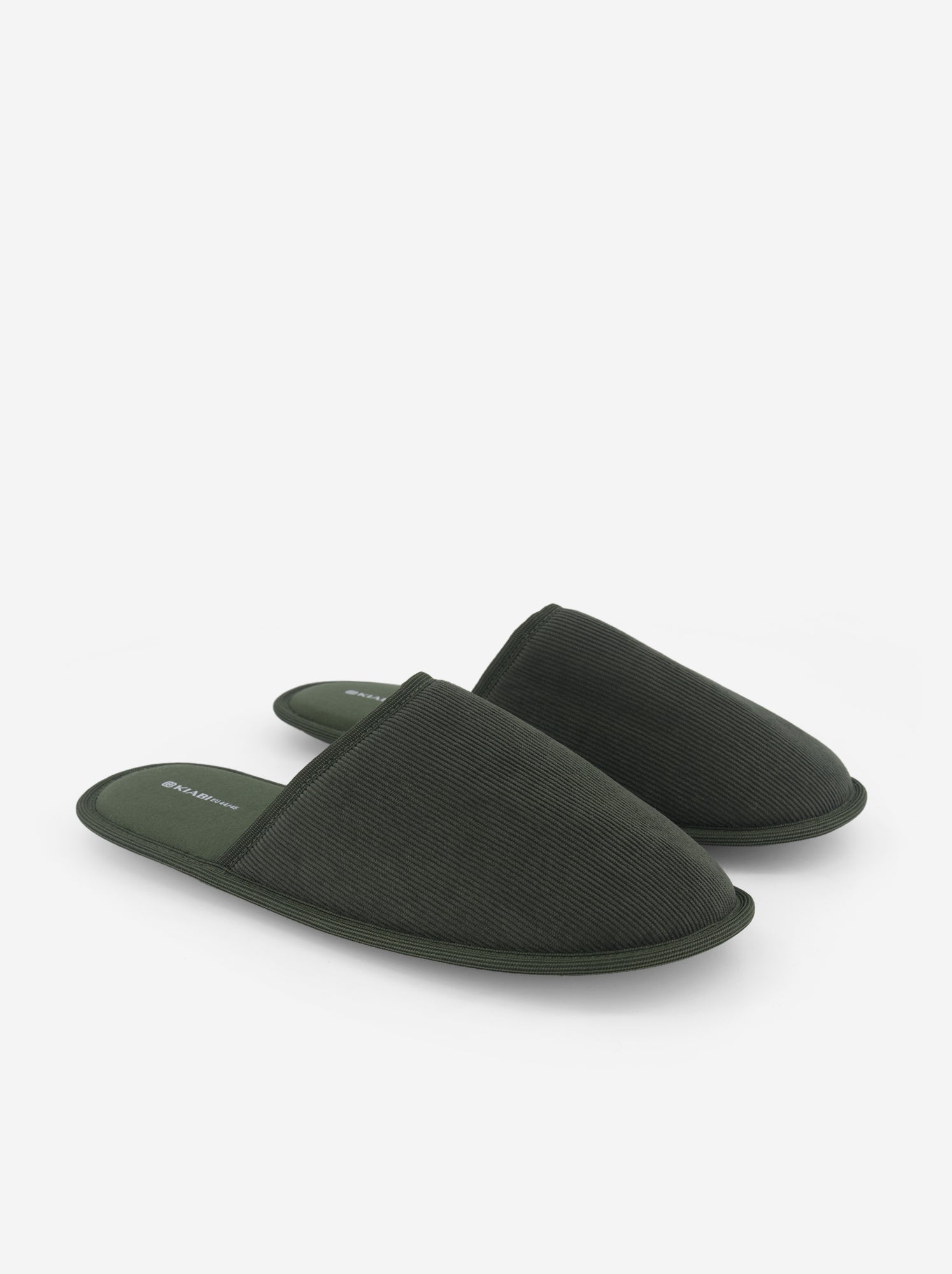 Chaussons mules unis - Kaki