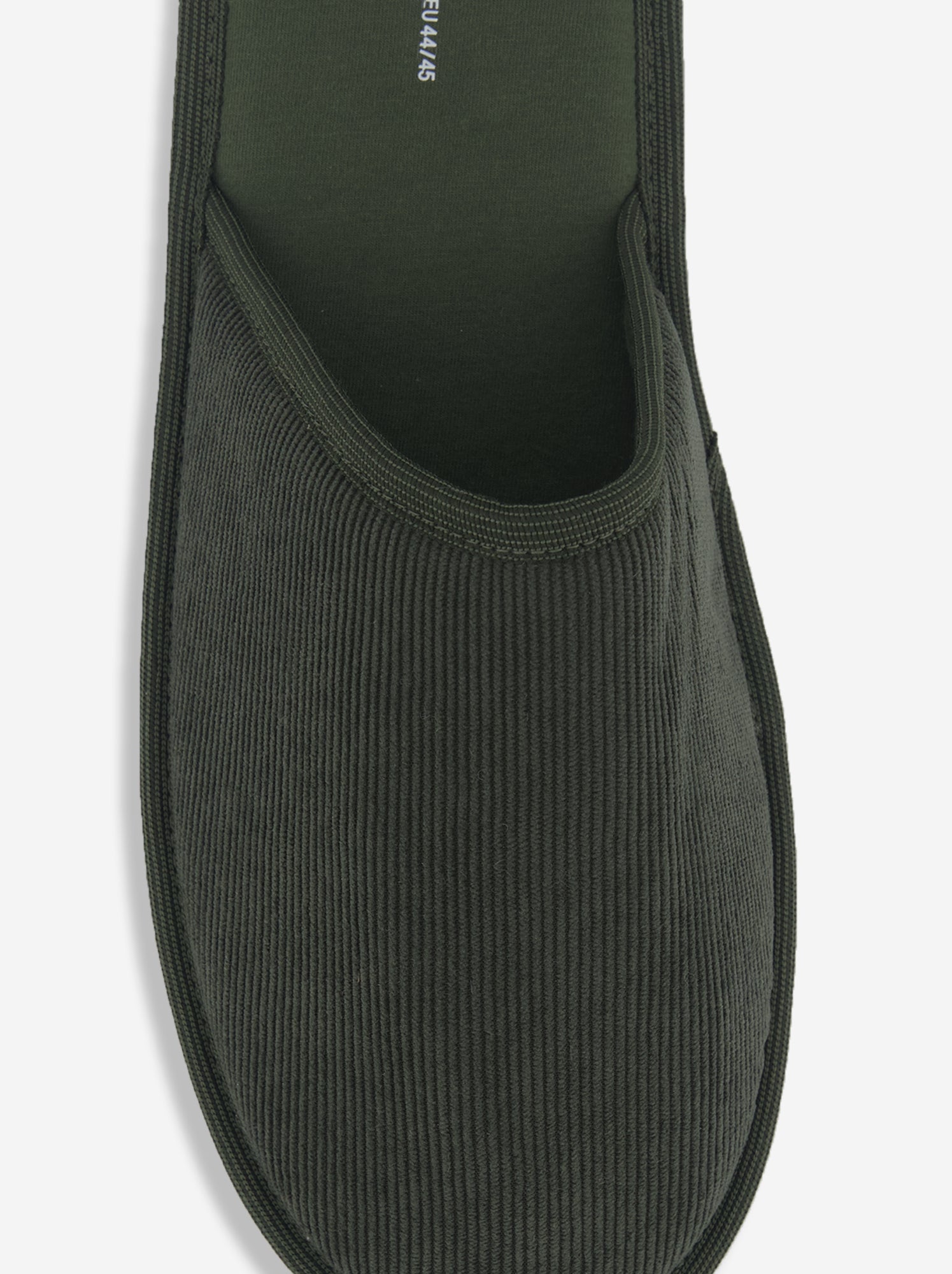Chaussons mules unis - Kaki