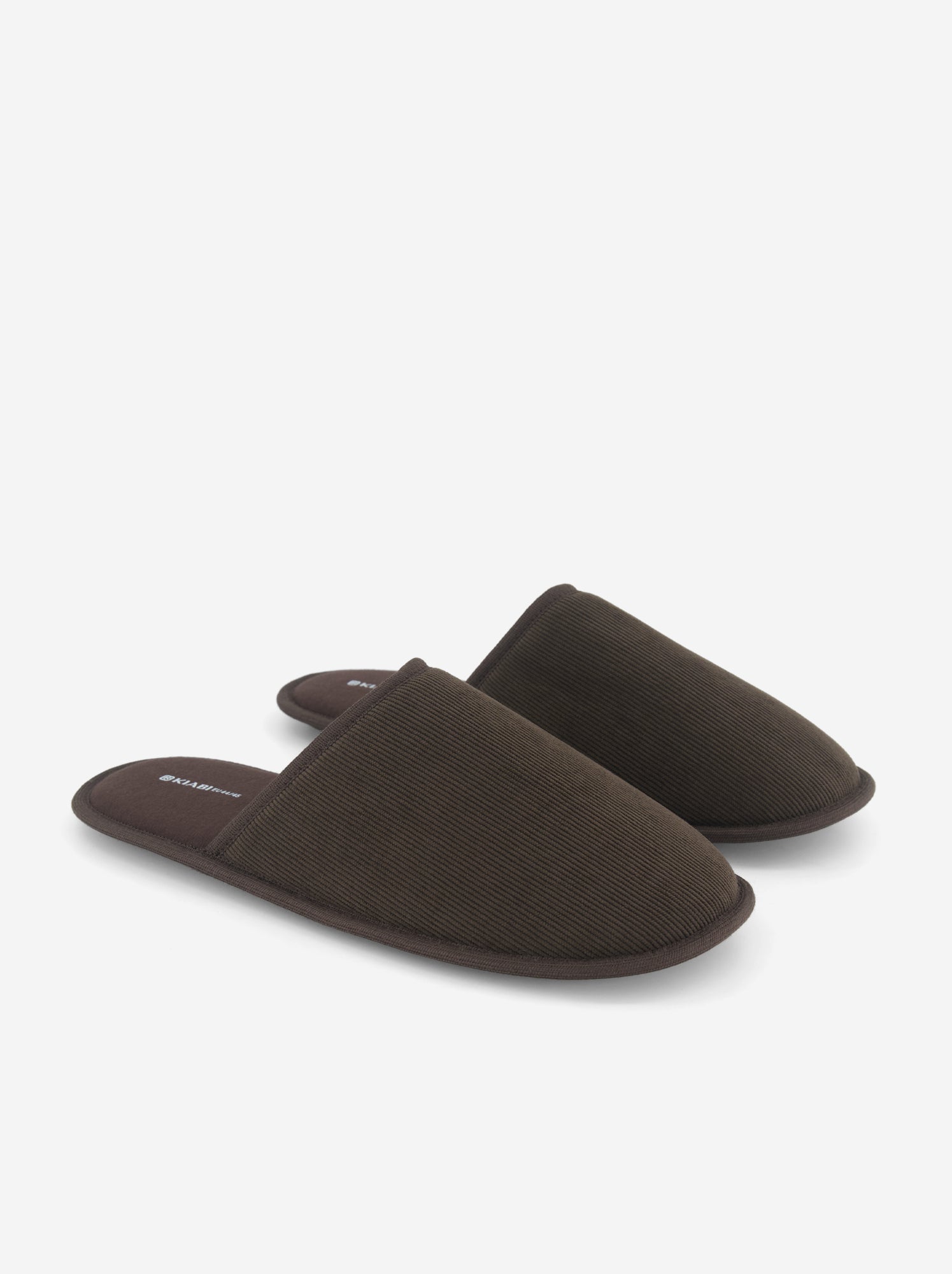 Chaussons mules unis - Marron