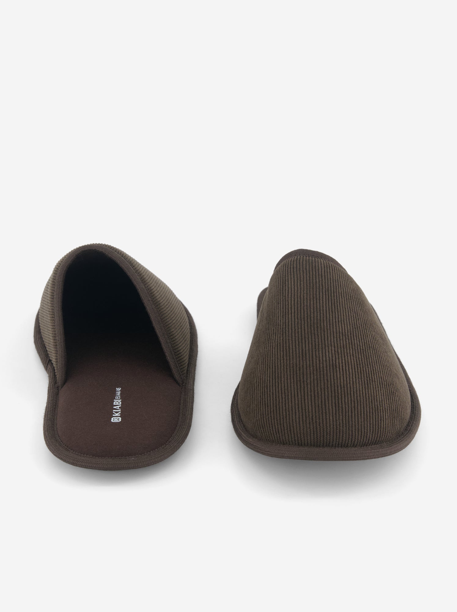 Chaussons mules unis - Marron