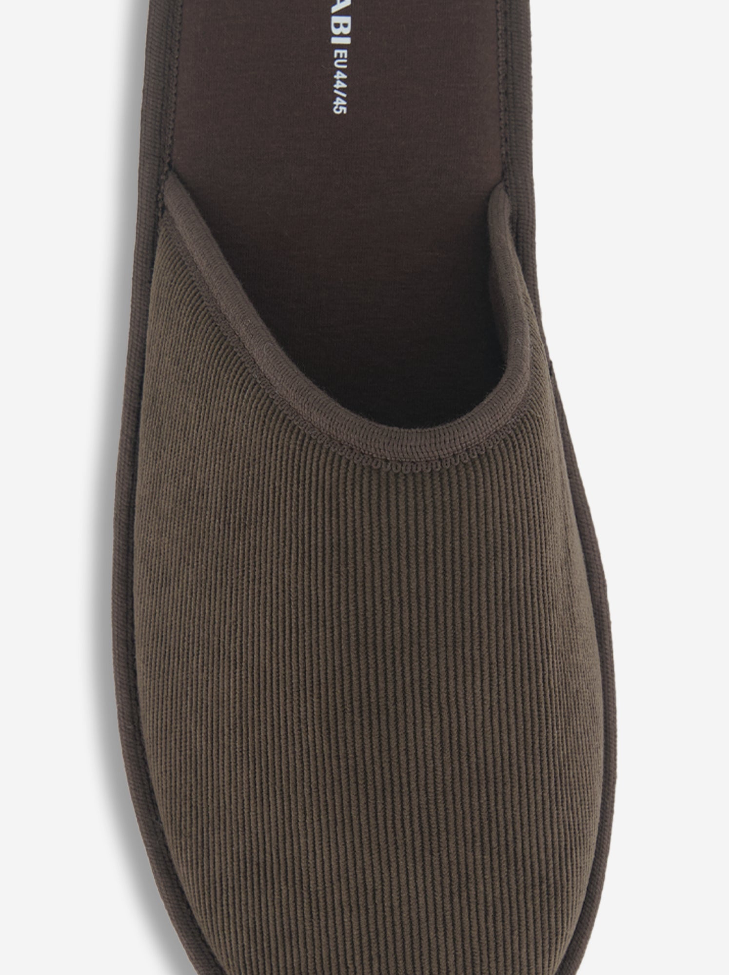 Chaussons mules unis - Marron