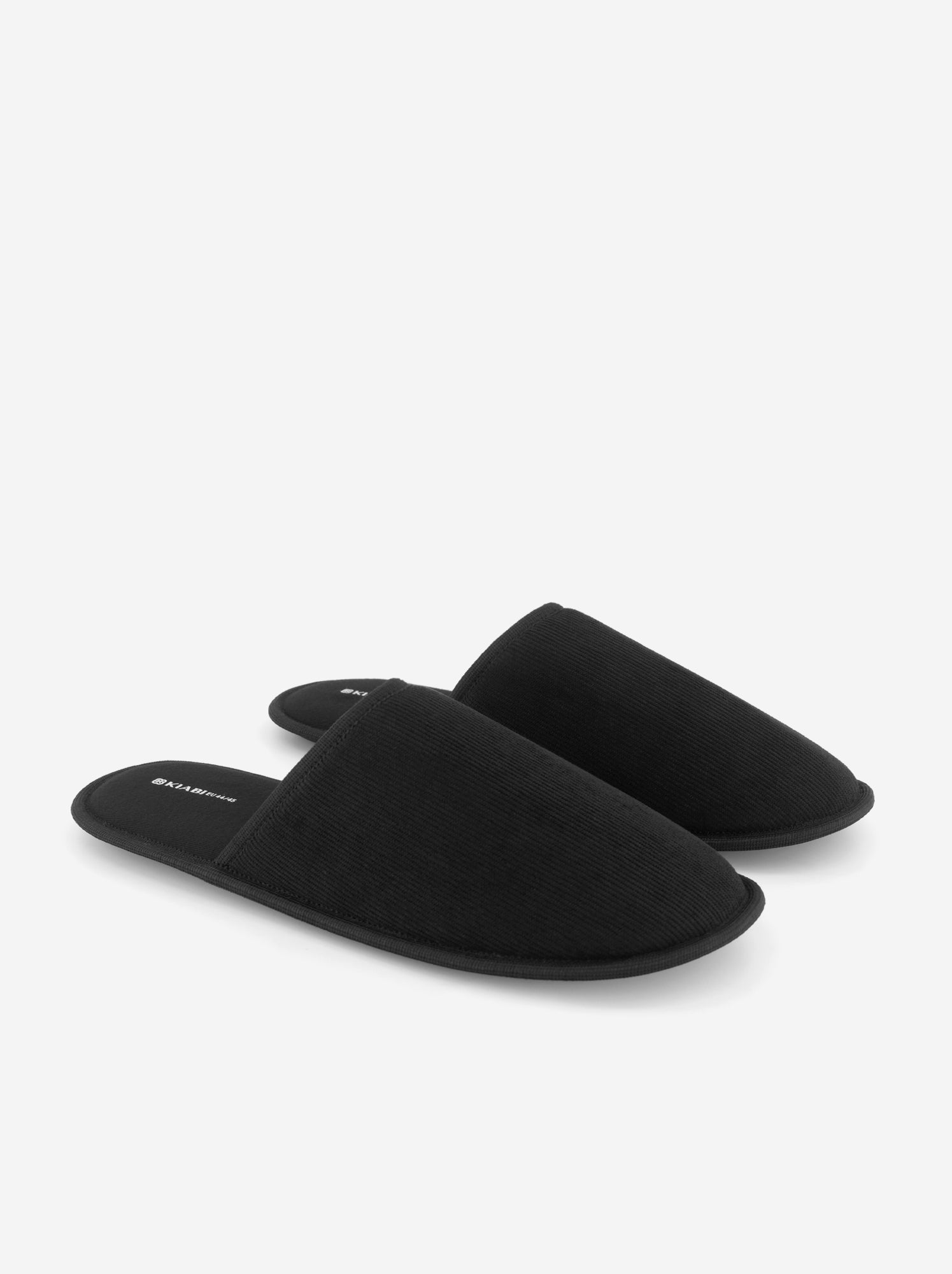 Chaussons mules unis - Noir