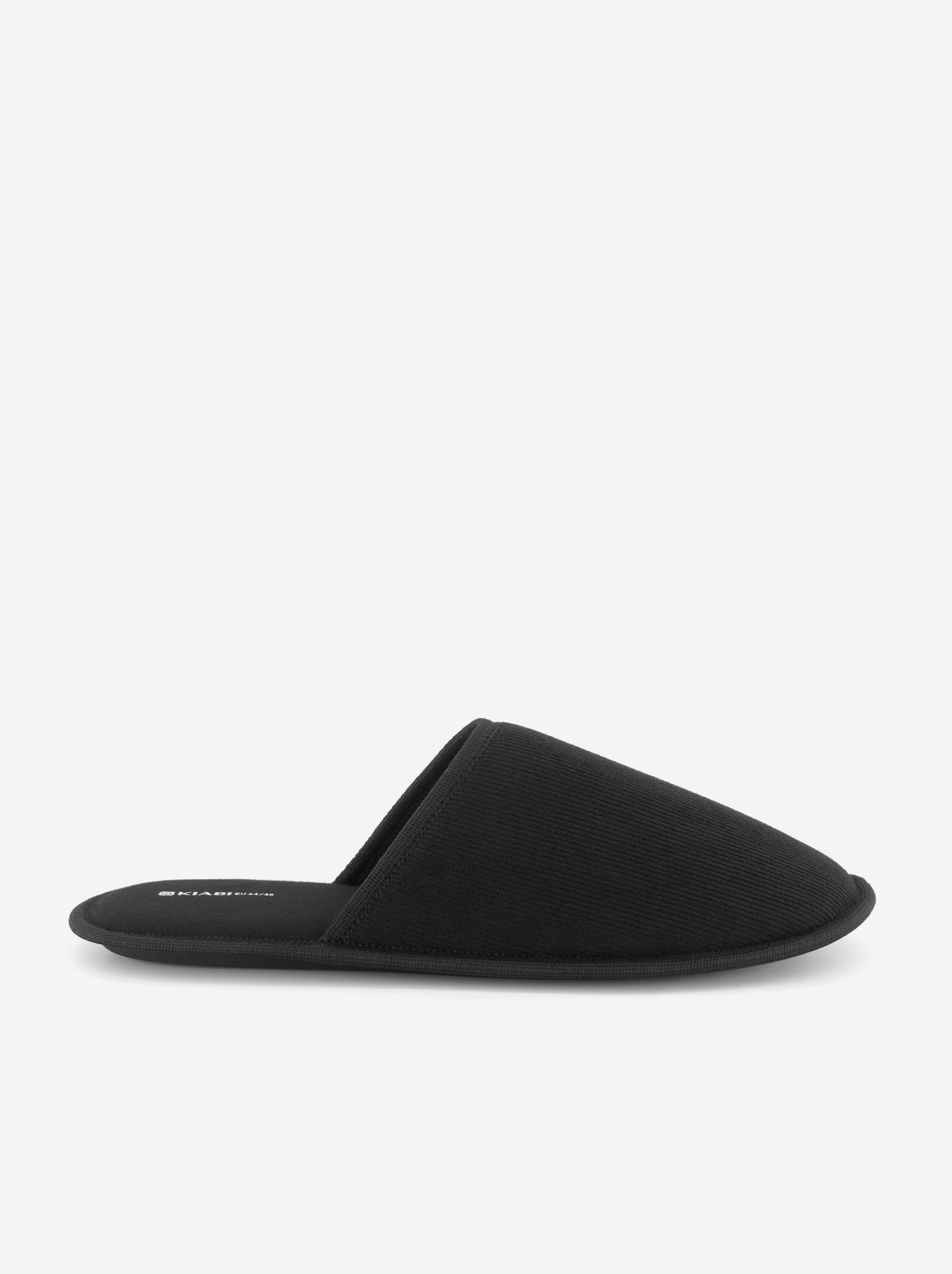 Chaussons mules unis - Noir