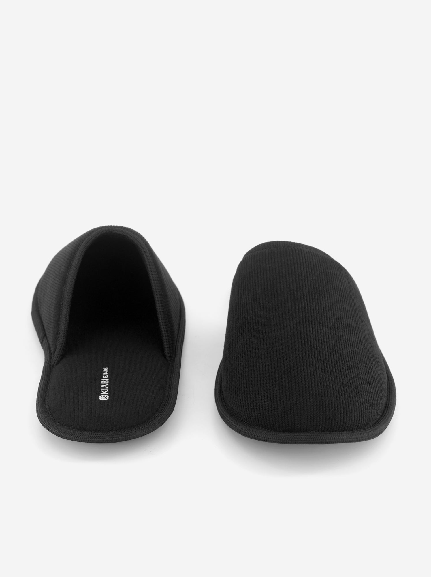 Chaussons mules unis - Noir