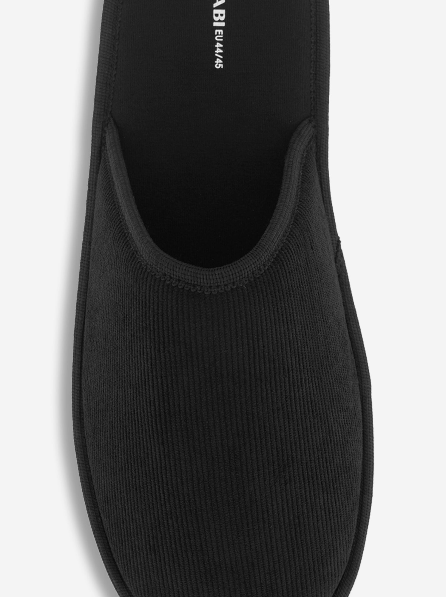 Chaussons mules unis - Noir