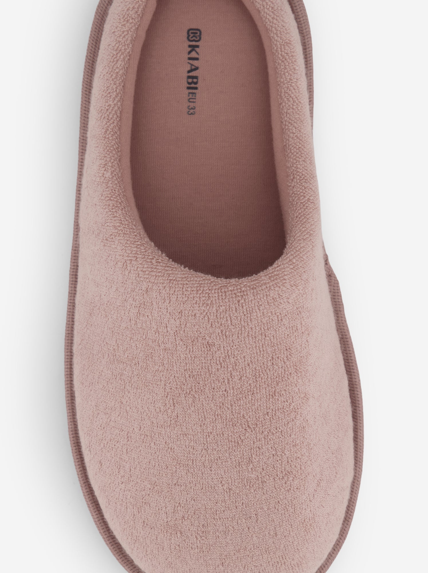 Chaussons mules unis - Rose
