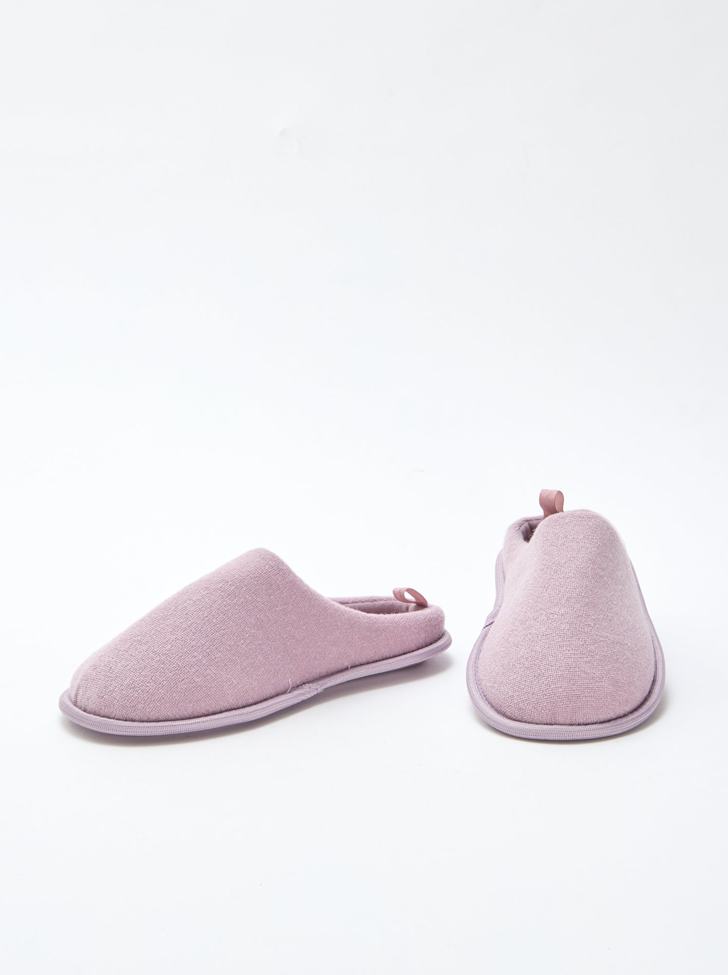 Chaussons mules unis - Violet