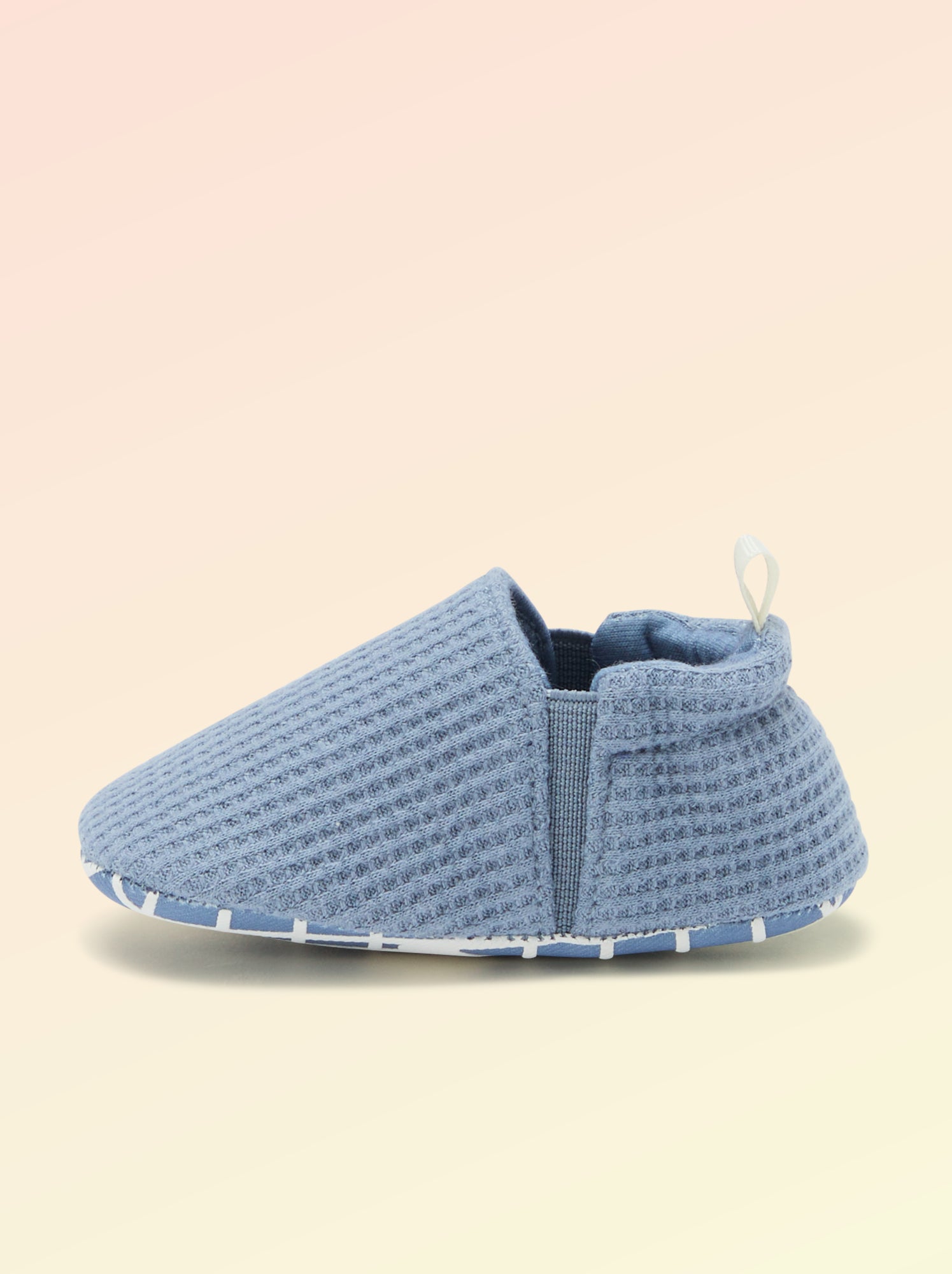 Chaussons souples avec élastiques motricité 1 - Kitchoun - Bleu