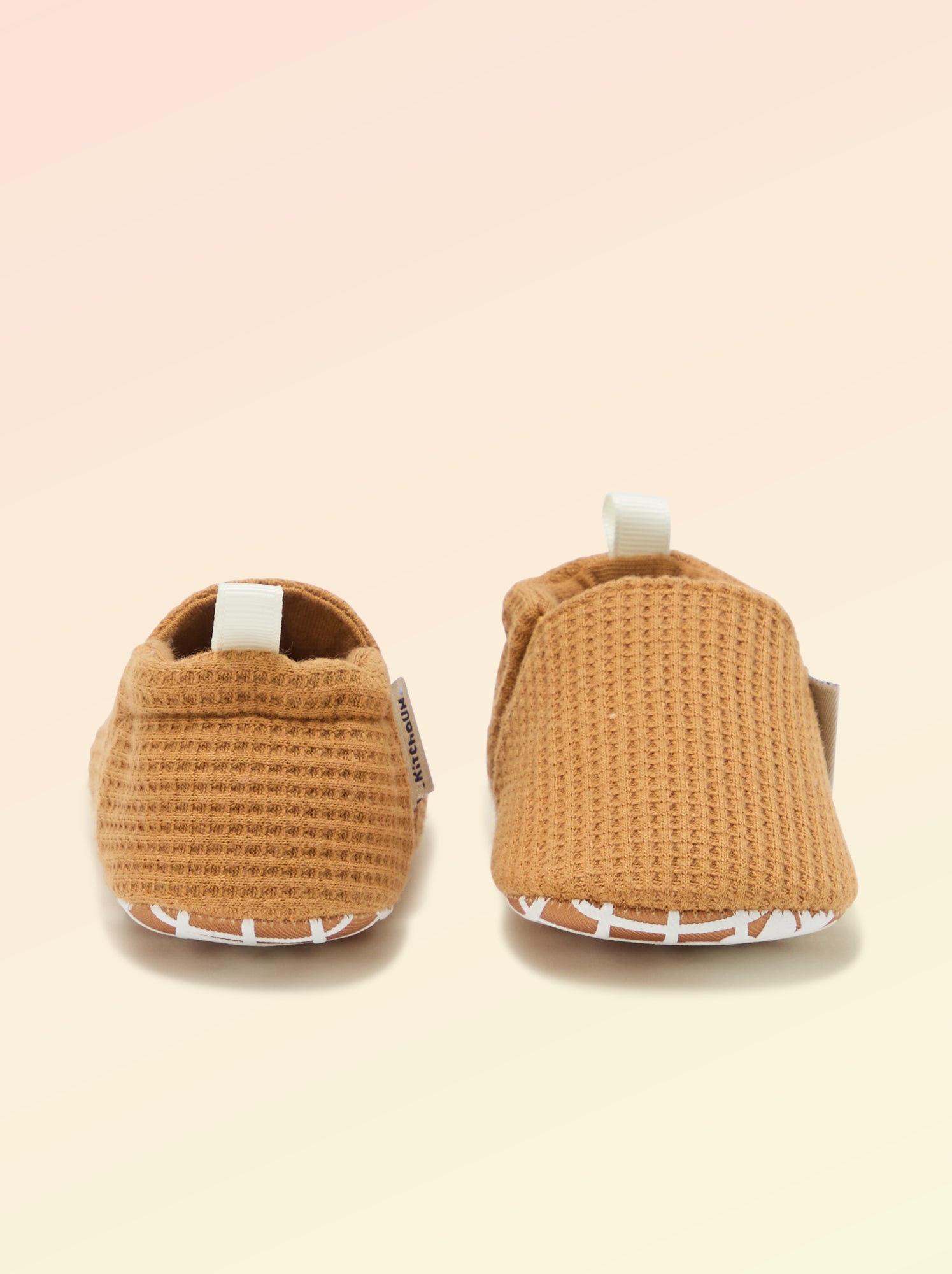 Chaussons souples avec élastiques motricité 1 - Kitchoun - Jaune