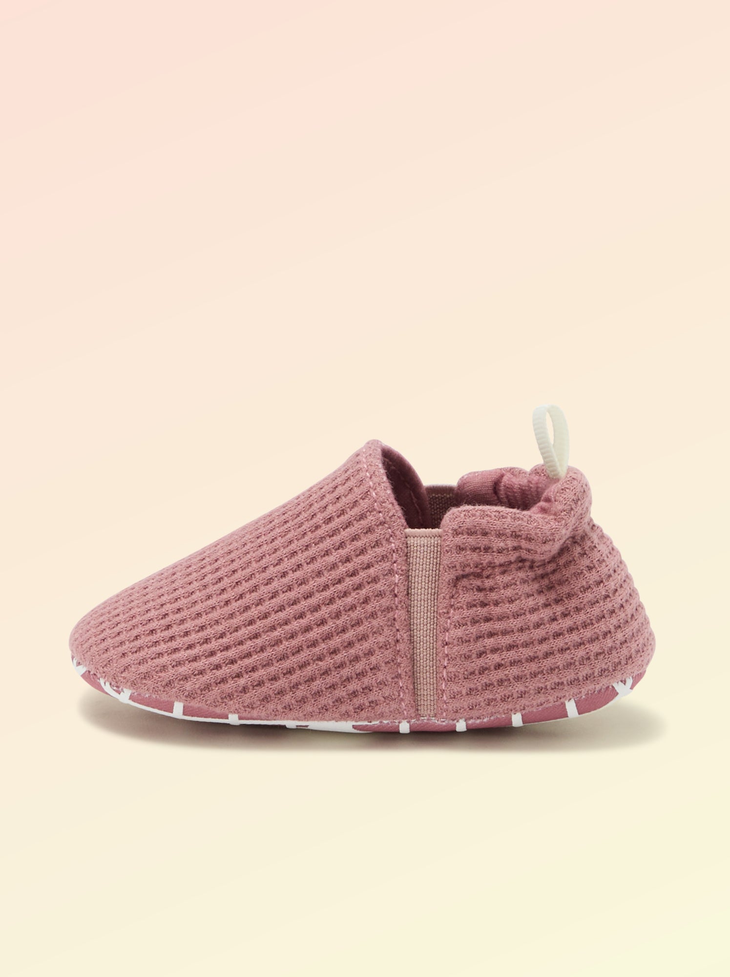 Chaussons souples avec élastiques motricité 1 - Kitchoun - Rose