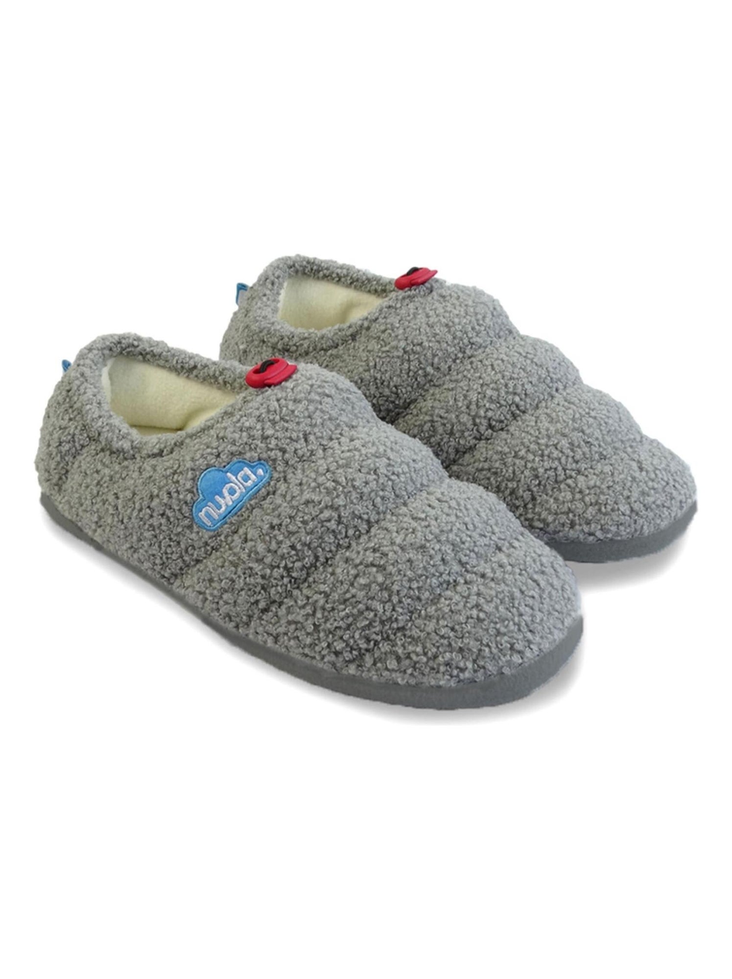 Chaussons unisexes nuvola semelle en gomme - Gris