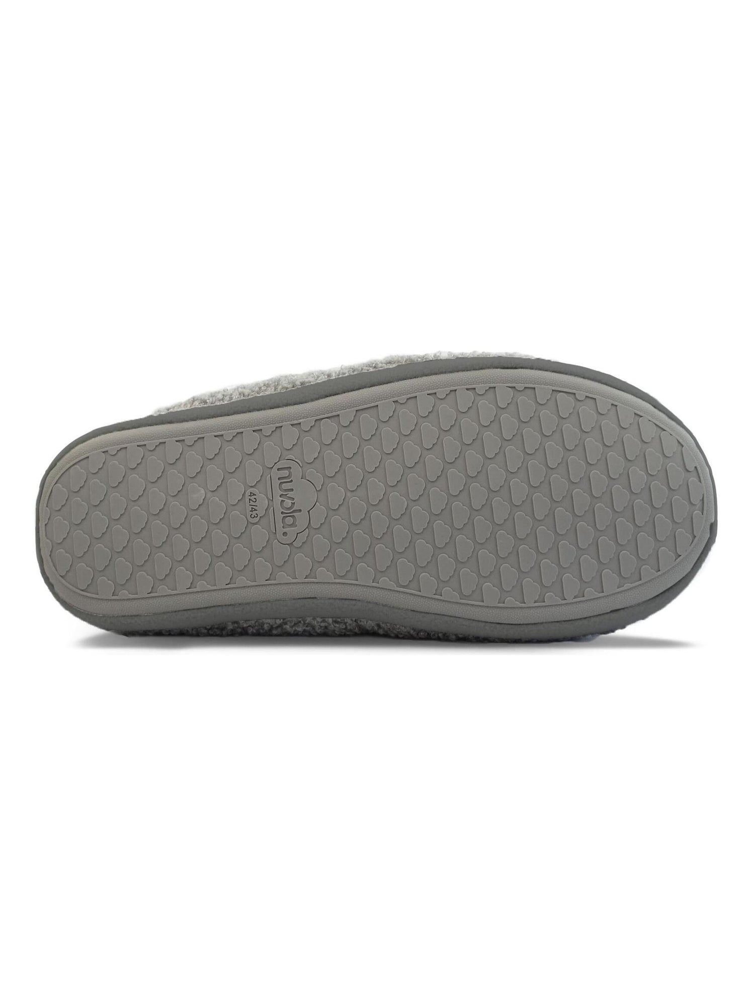 Chaussons unisexes nuvola semelle en gomme - Gris