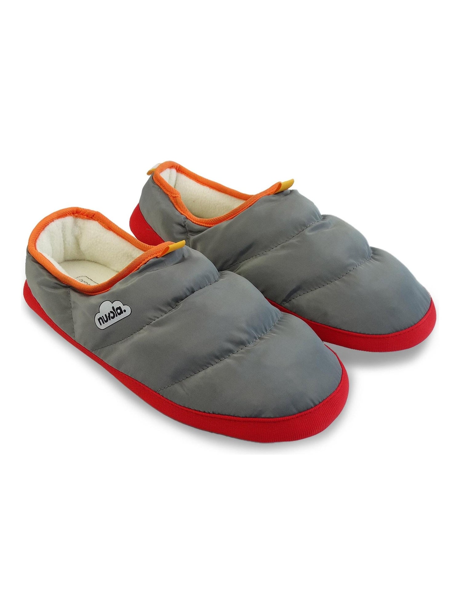 Chaussons unisexes nuvola avec semelle en gomme - Gris Gris