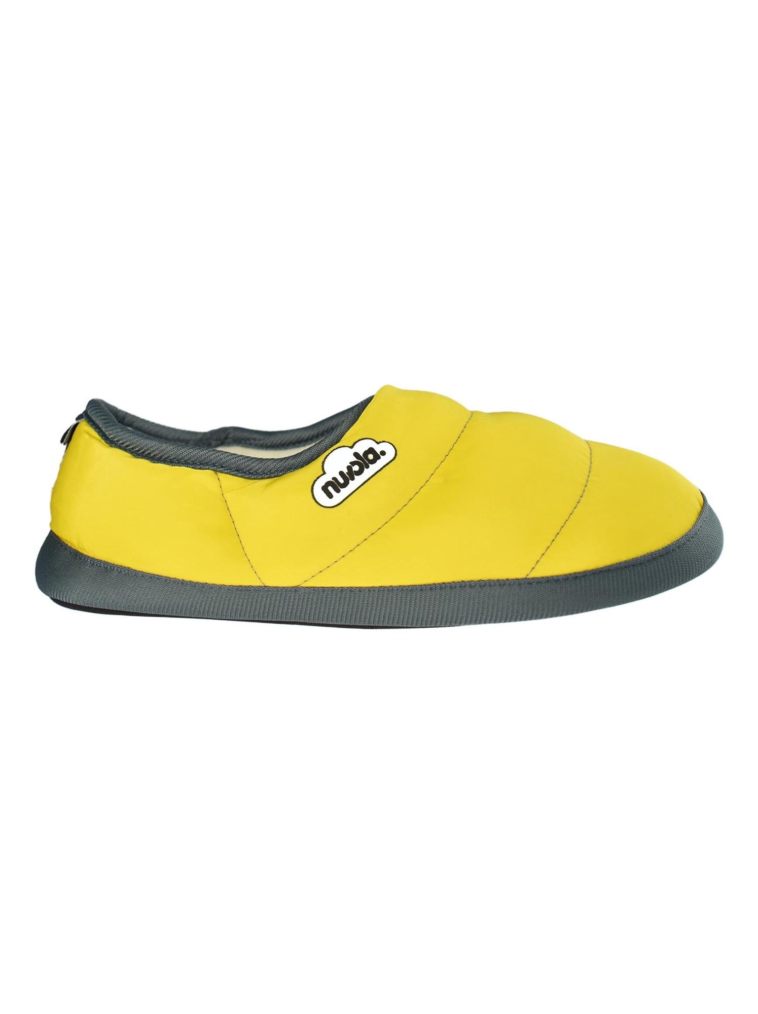 Chaussons unisexes nuvola avec semelle en gomme - Jaune