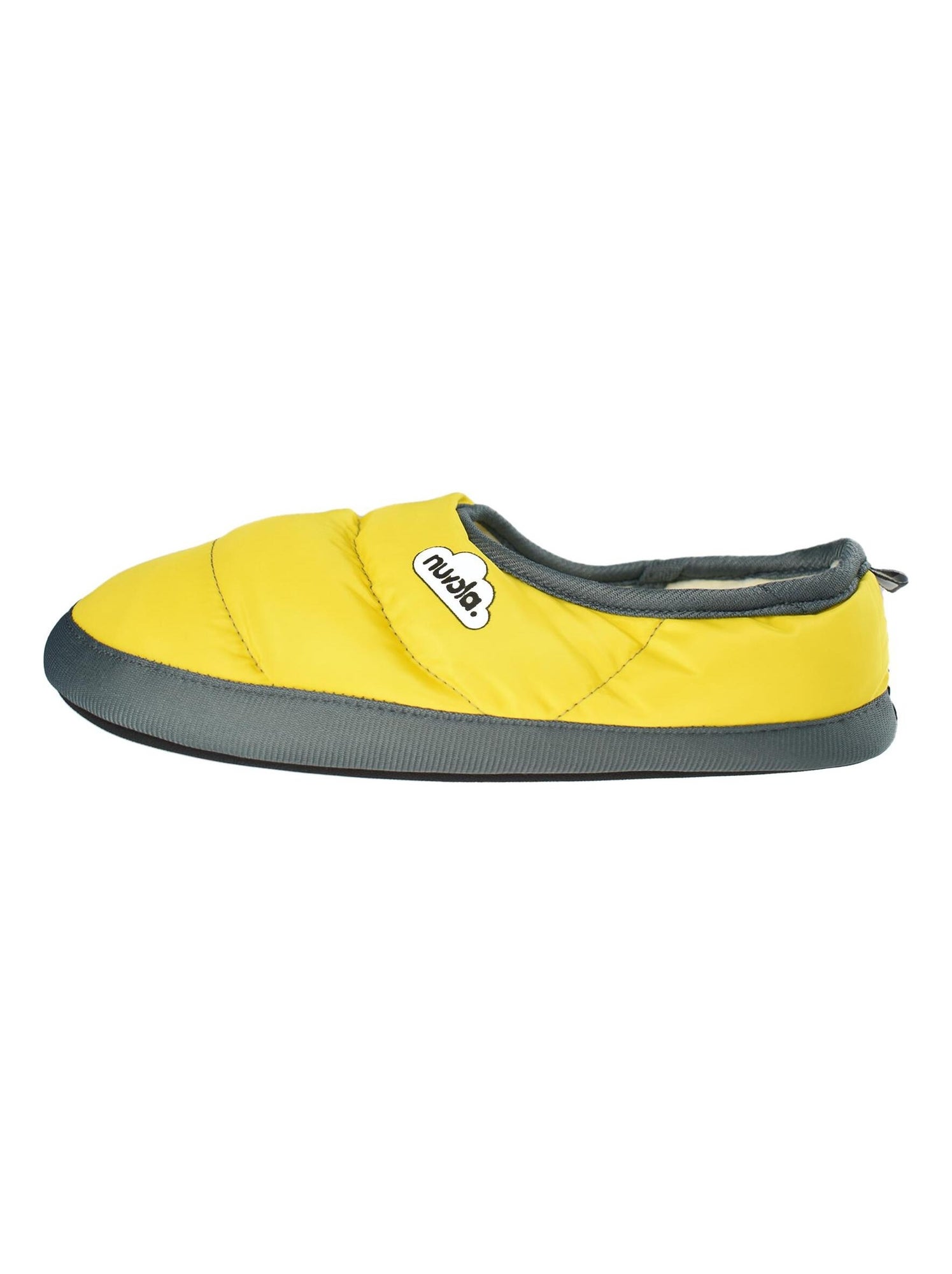 Chaussons unisexes nuvola avec semelle en gomme - Jaune