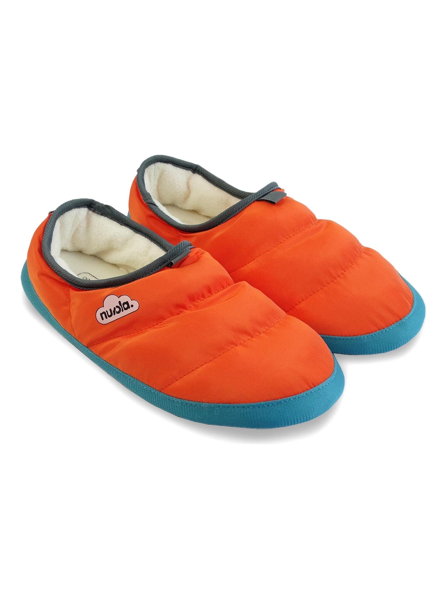 Chaussons unisexes nuvola avec semelle en gomme - Orange