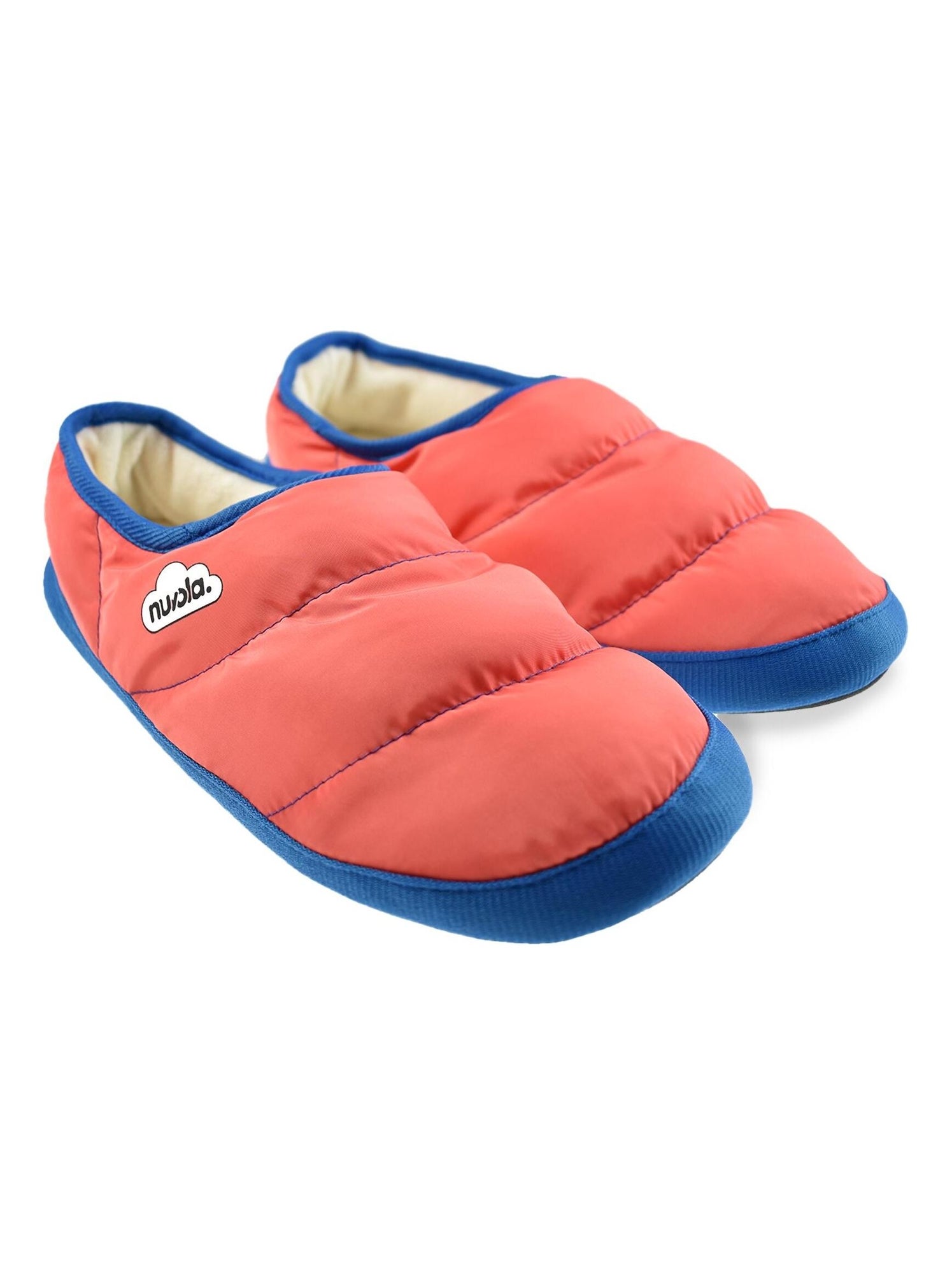 Chaussons unisexes nuvola avec semelle en gomme - Rose clair
