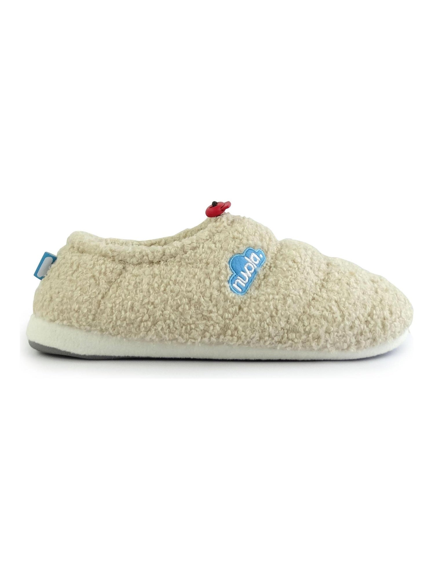 Chaussons unisexes nuvola semelle en gomme - Beige