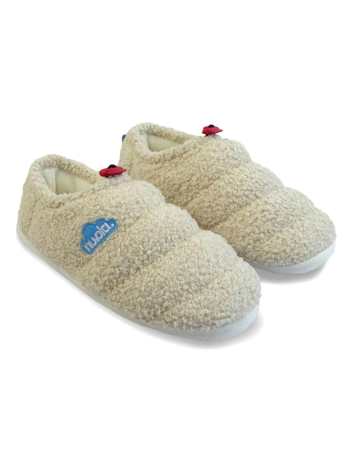 Chaussons unisexes nuvola semelle en gomme - Beige