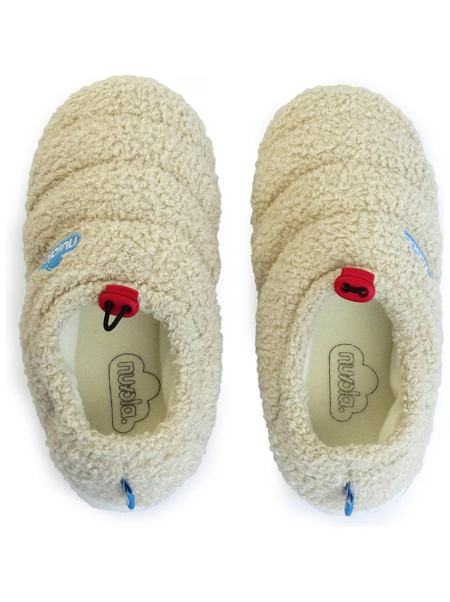 Chaussons unisexes nuvola semelle en gomme - Beige