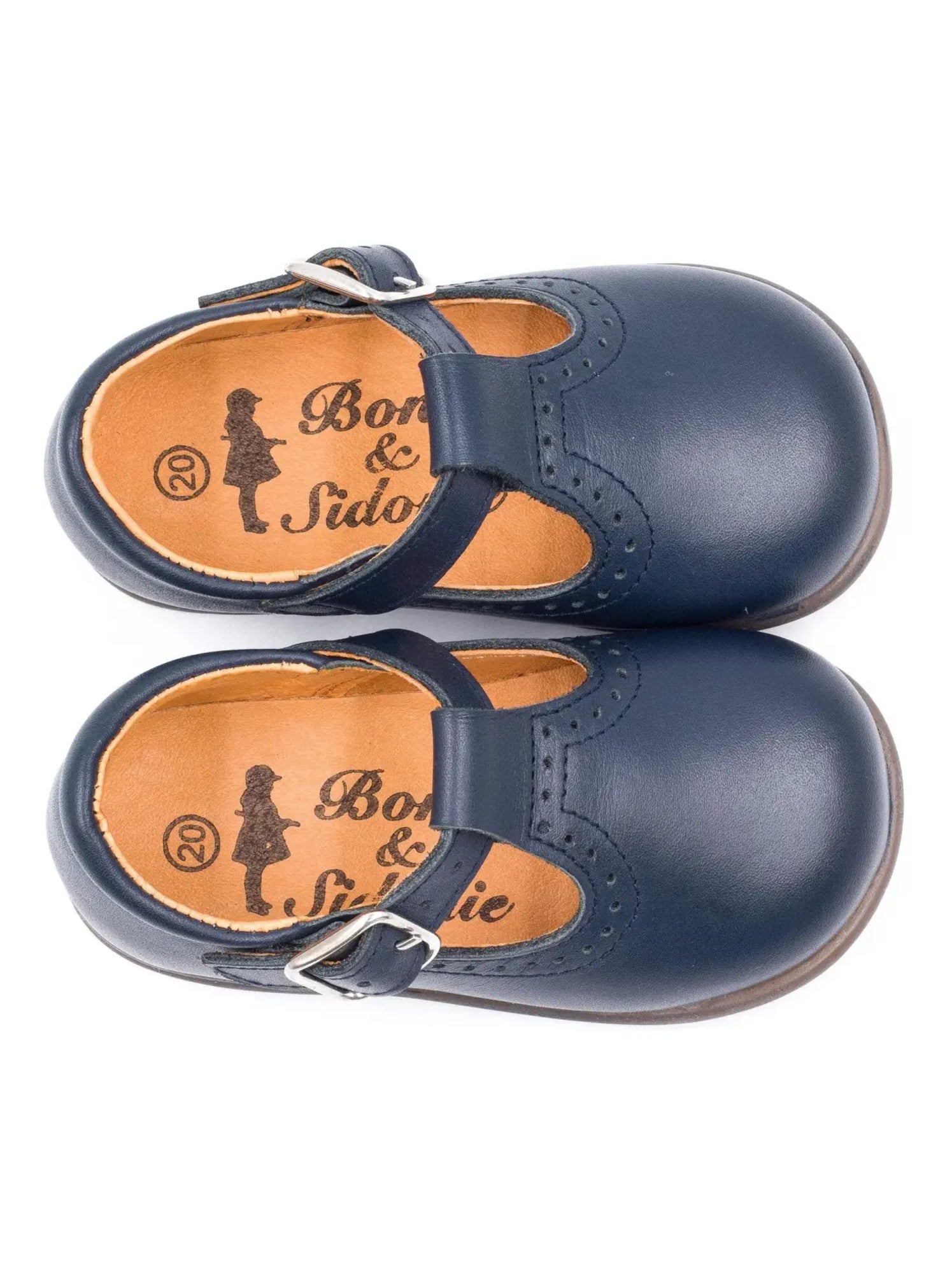Chaussures en Cuir à Boucle - Boni Max - Bleu