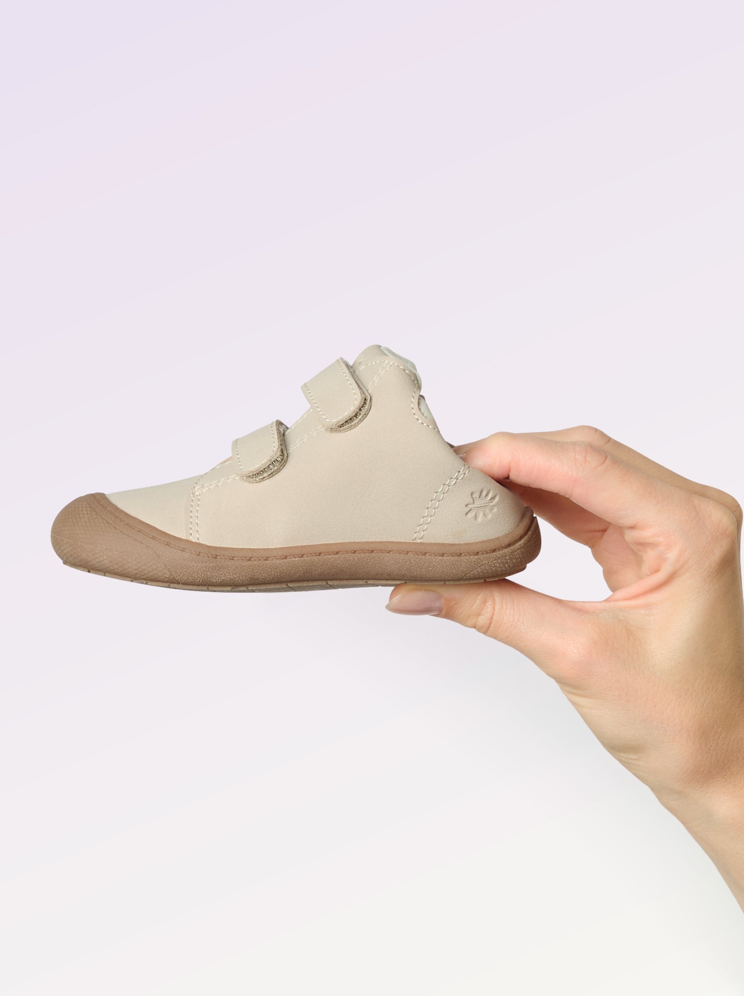 Chaussures motricité 3 '1ers pas' - Kitchoun - Beige