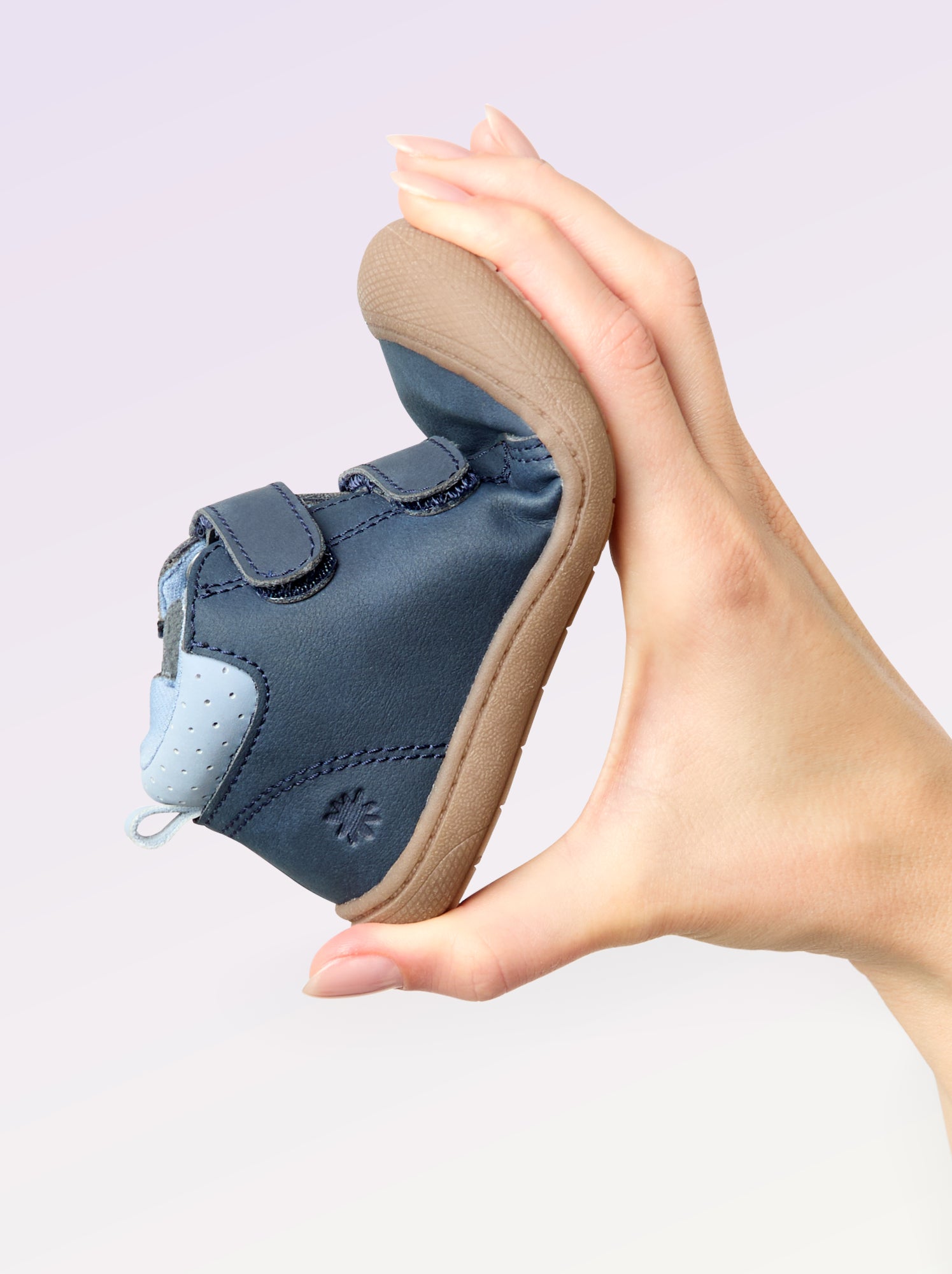 Chaussures motricité 3 '1ers pas' - Kitchoun - Bleu