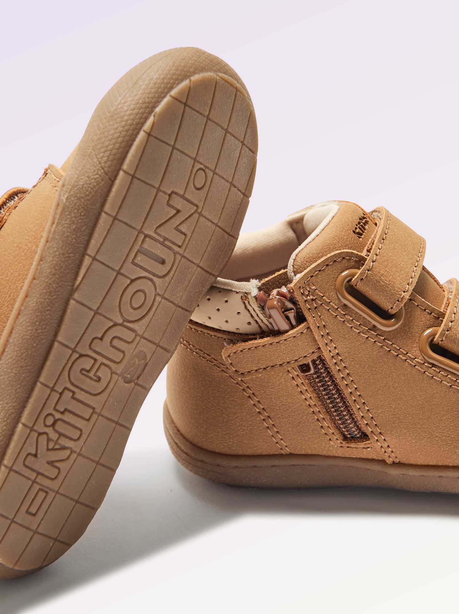 Chaussures motricité 3 '1ers pas' - Kitchoun - Marron (DMR14_6)