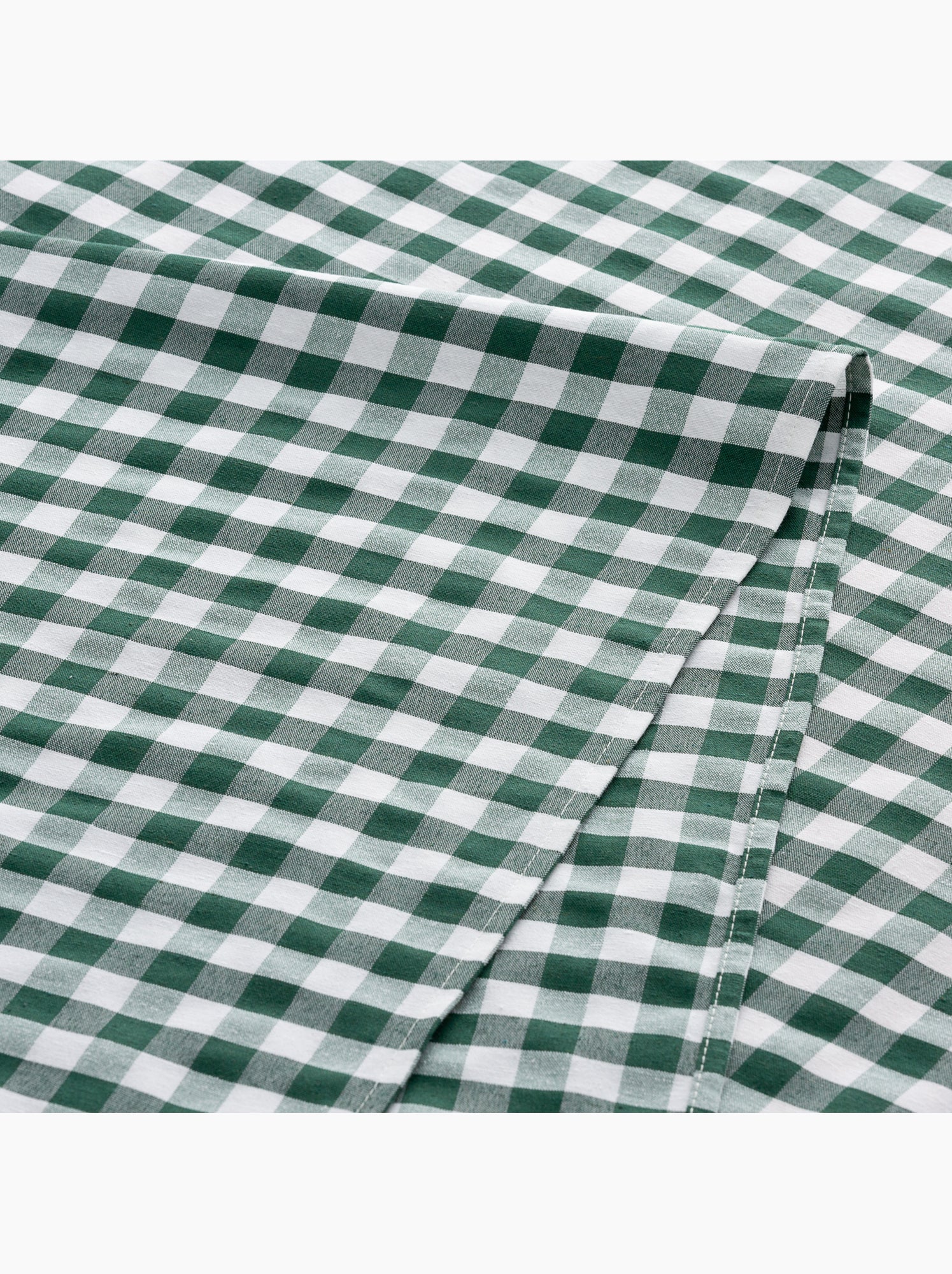 Chemin de table rectangulaire en coton à carreaux vichy, résistant à l'eau - gamusi. - Vert
